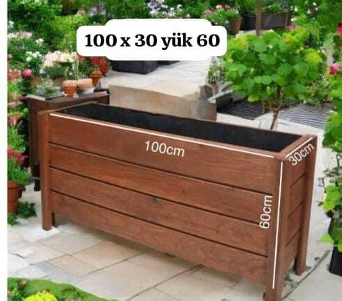 Ahsap Çiçeklik Pinotexli 