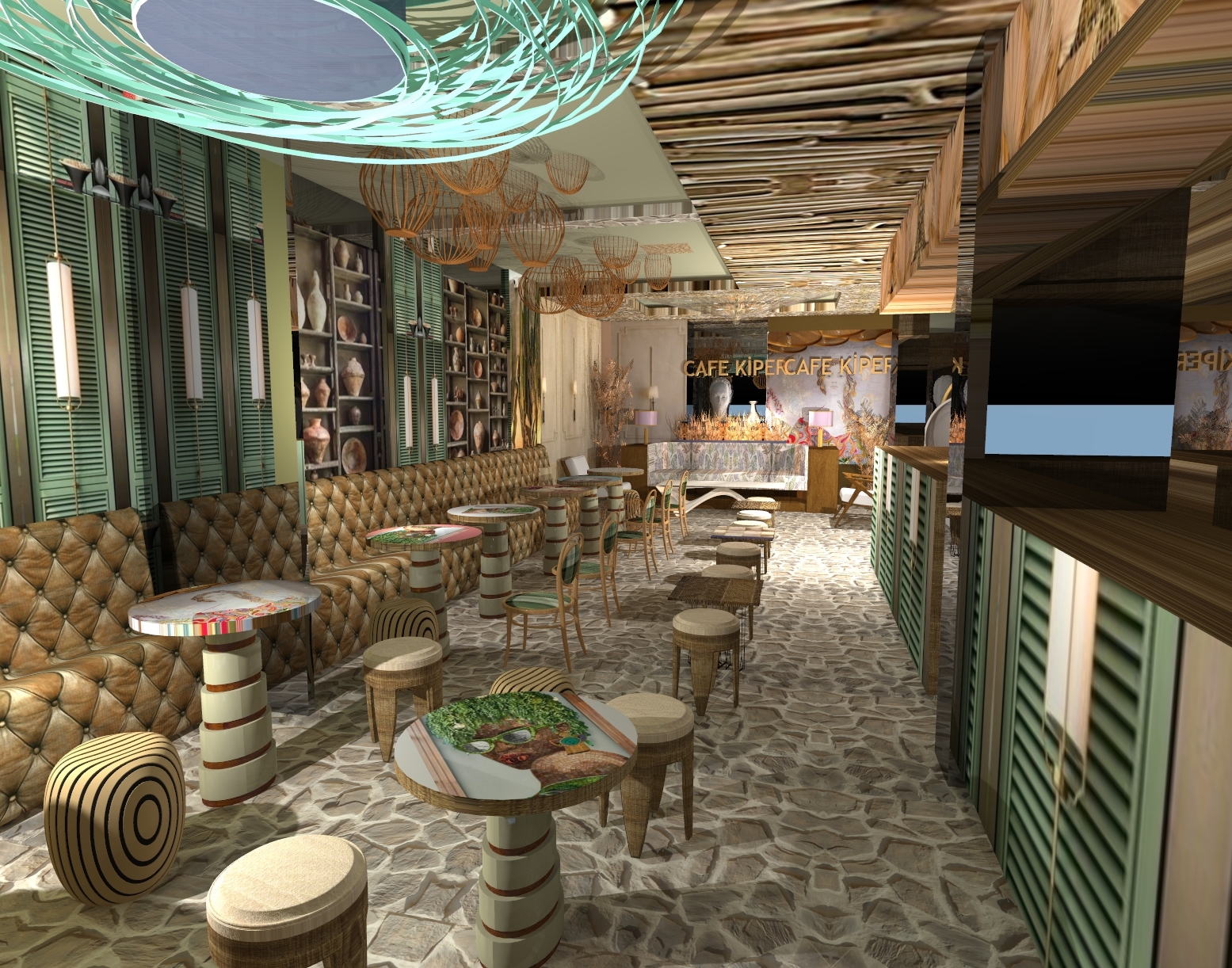 ETNİK CAFE TASARIMI