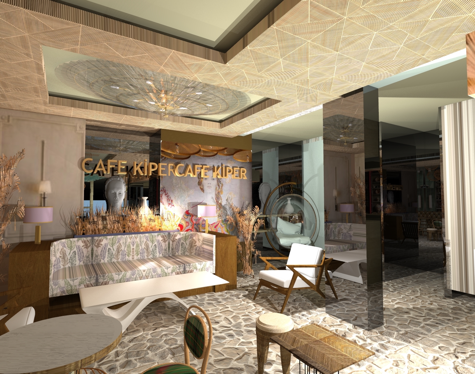 ETNİK CAFE TASARIMI