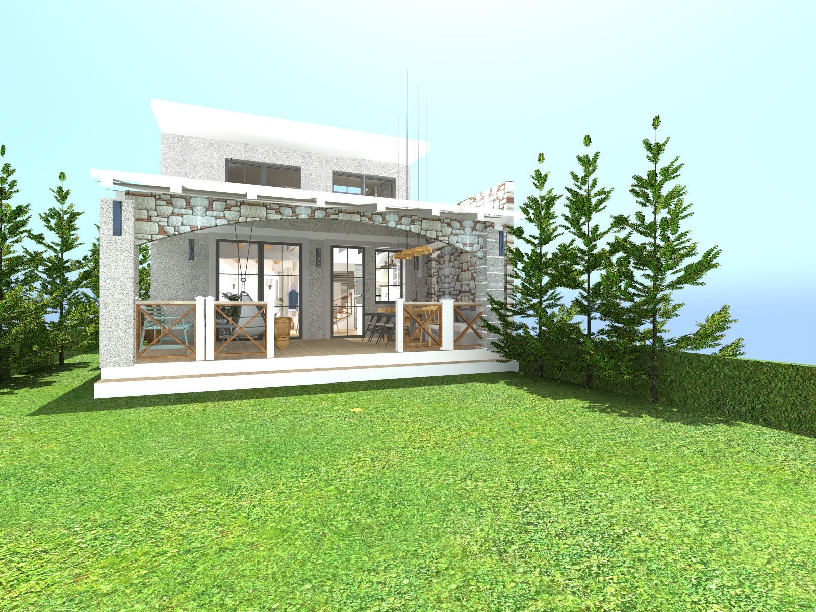 Özdere de bir Yazlık Tasarımı ve Uygulaması