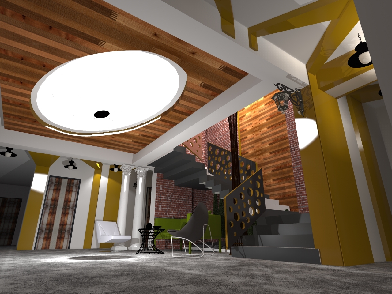 Dersane -Cephe ve İç mekan TASARIMI