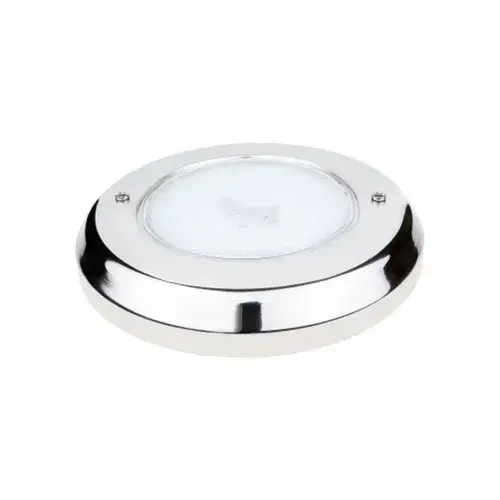 Echool Life  Düz İnce  Sıva Üstü  Komple Armatör Paslanmaz (Çap 26cm yük 3,3 cm) Mavi- Beyaz / Blue-White 50 W