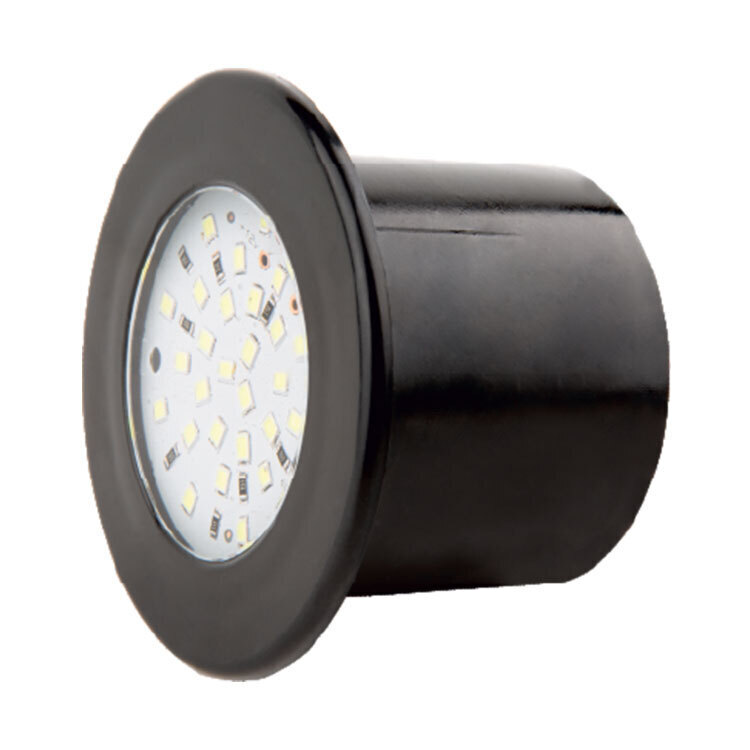 Echool Life  Havuz Merdiven Basamak İçin Sıva Altı Siyah Çerceve Mini Spot İnce 40 mm Yeşil