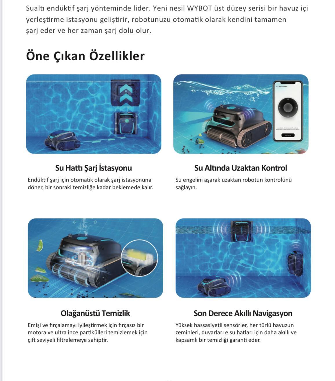 Kablosuz  Havuz Robotu