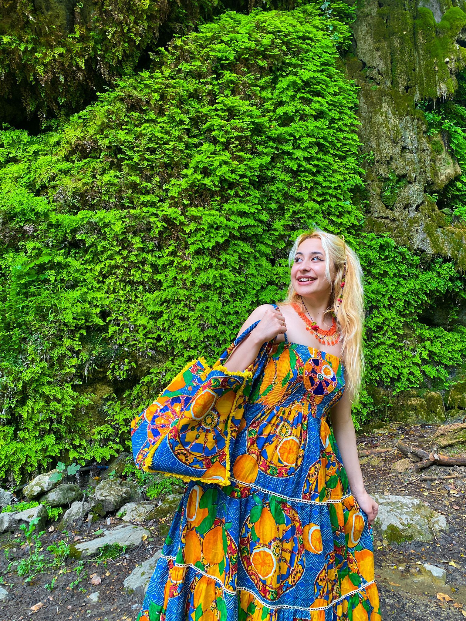 Antica ethnica Koton elbise ÇANTA hediyeli 