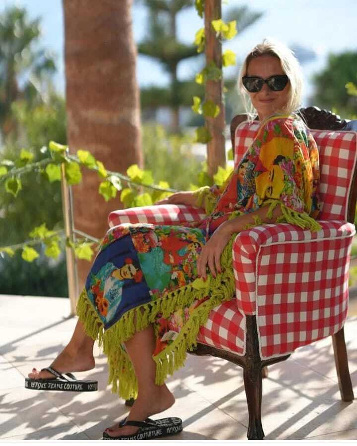 Frida Baskılı Panca Elbise