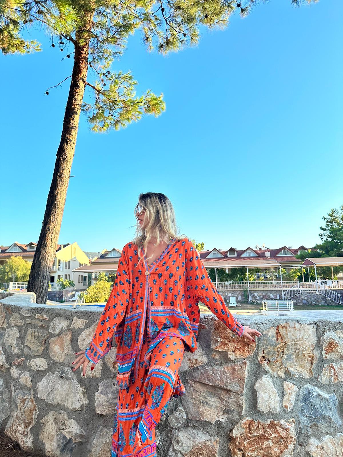 İkili takım viskon kumaş 