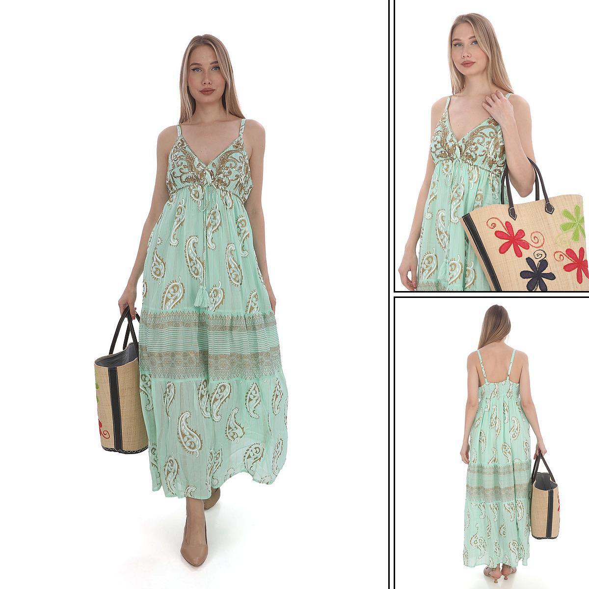 İthal İşlemeli Elbise