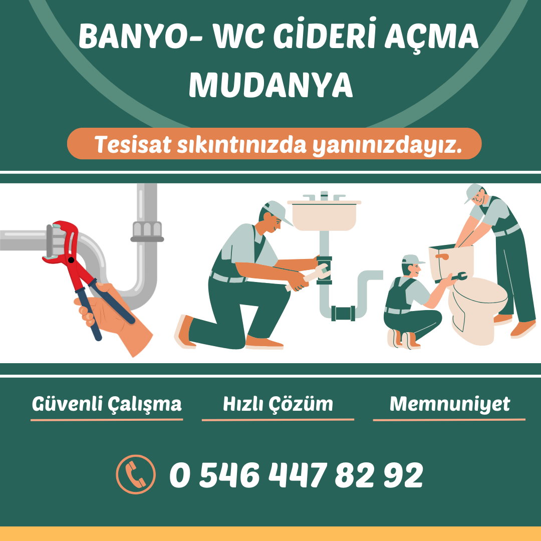 Mudanya Wc Gideri Açma 
