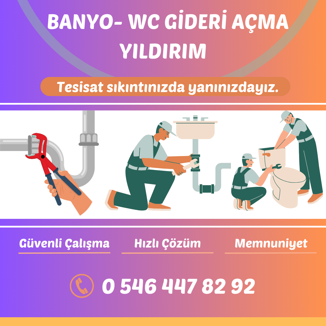 Yıldırım Banyo Gideri Açma 