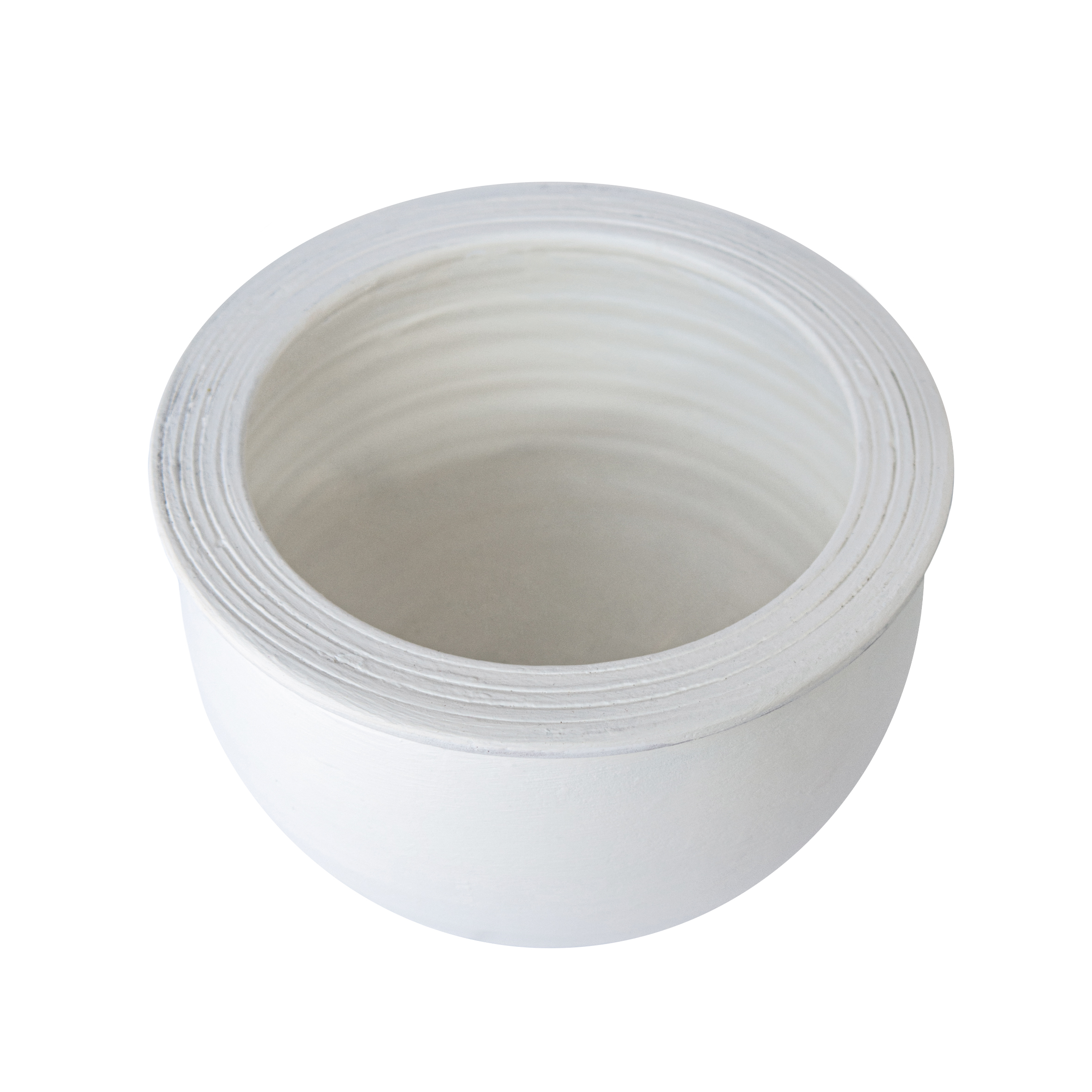 Alin Beyaz Mat Saksı