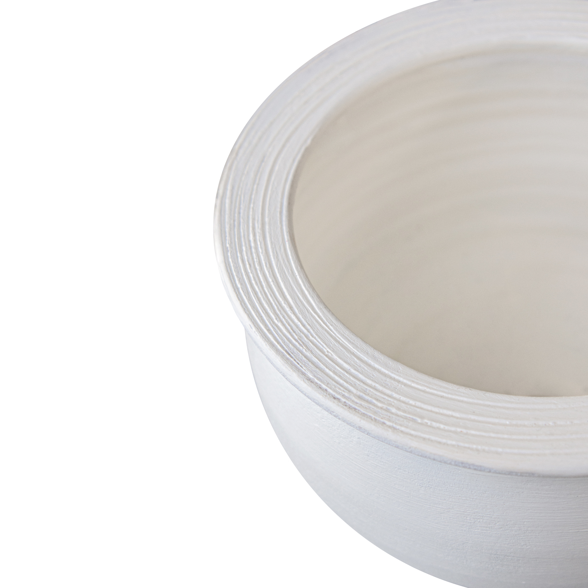 Alin Beyaz Mat Saksı