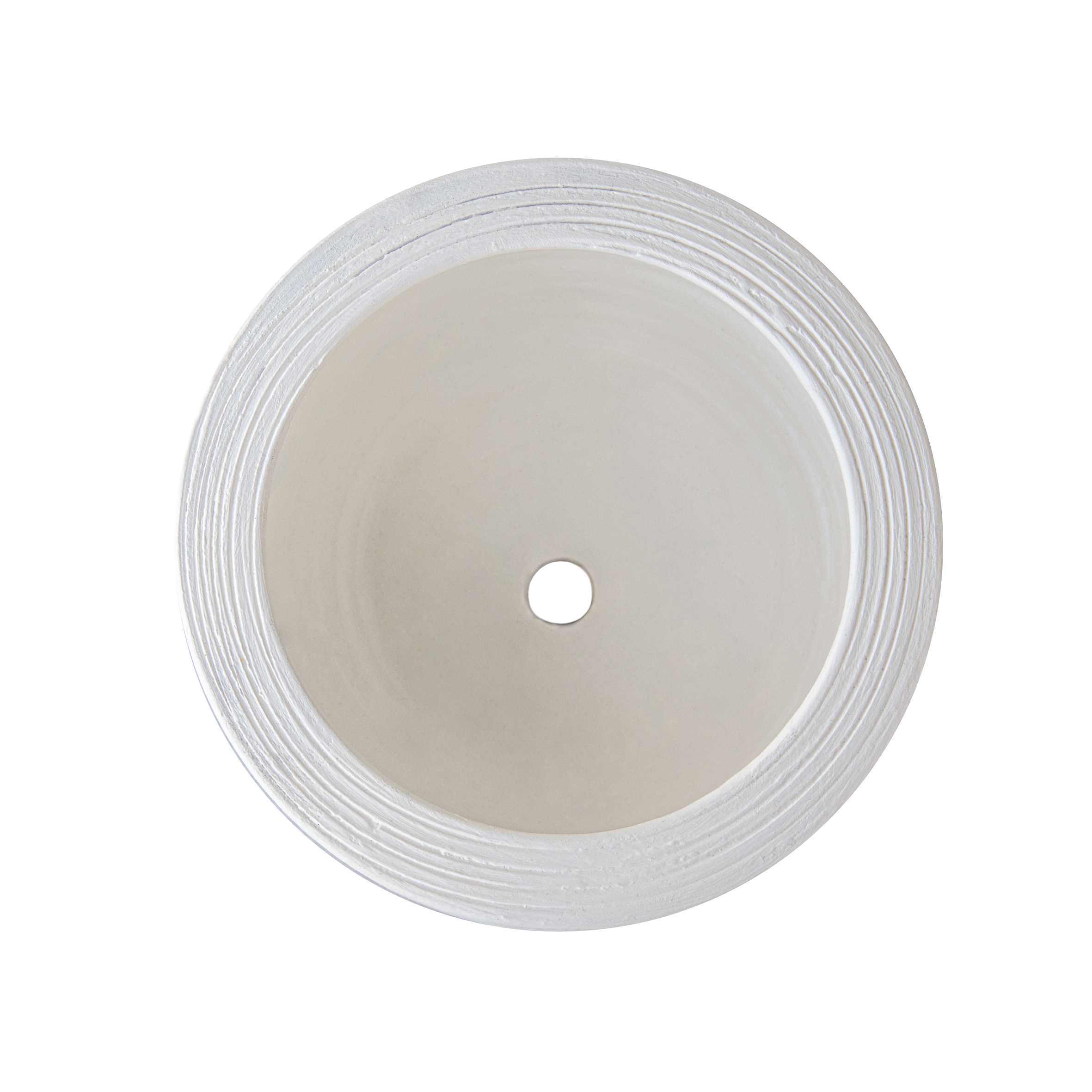 Alin Beyaz Mat Saksı