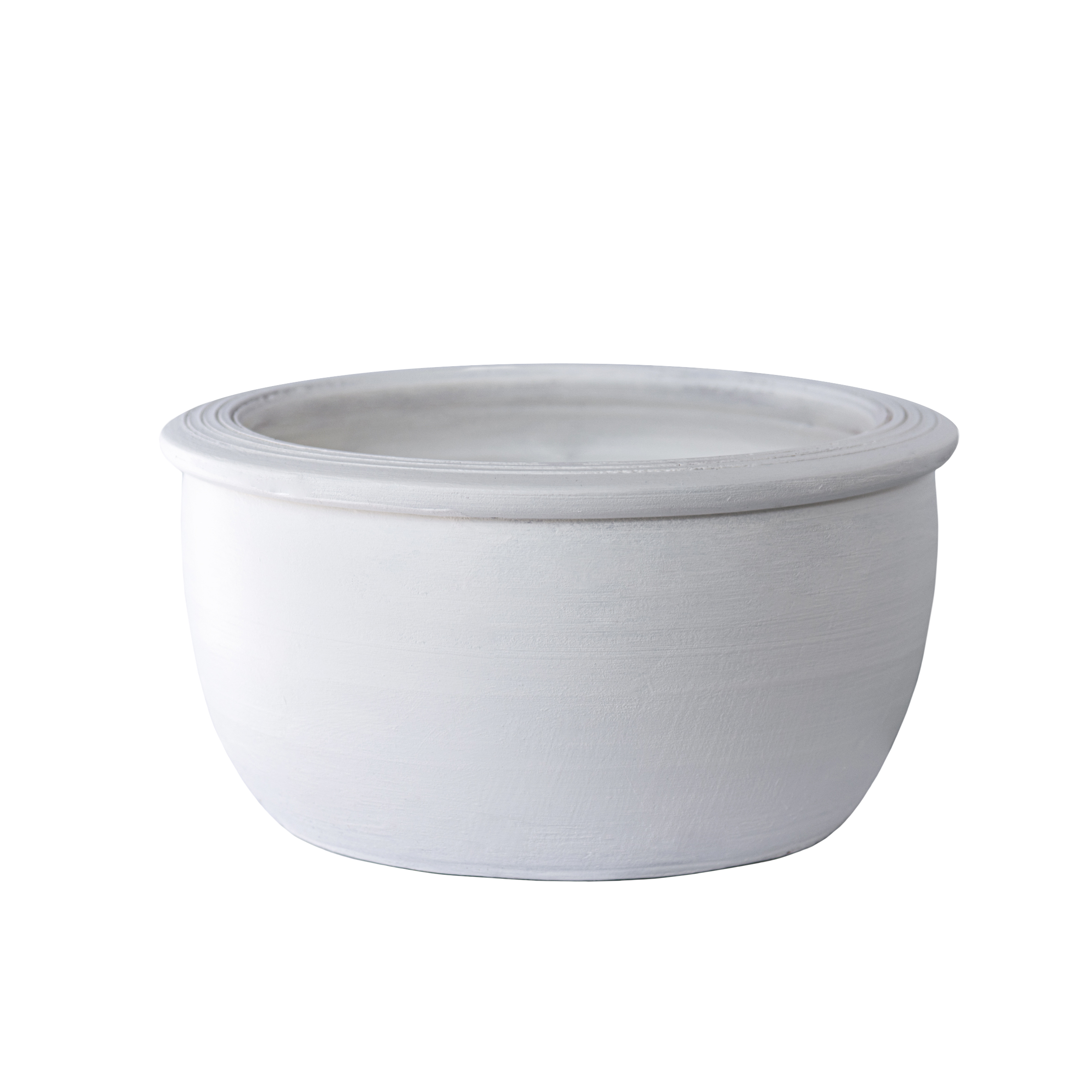 Alina Beyaz Mat Saksı