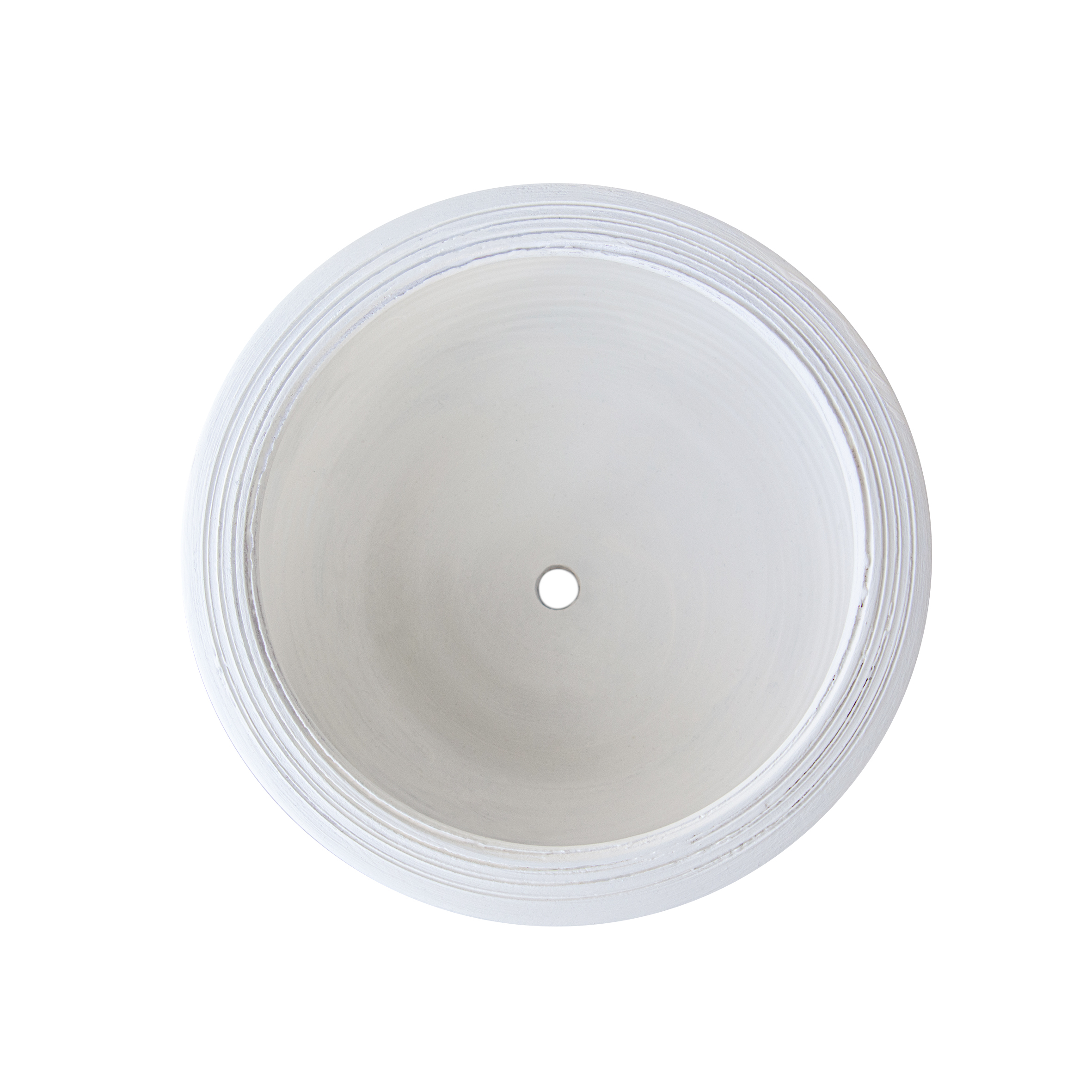 Alina Beyaz Mat Saksı