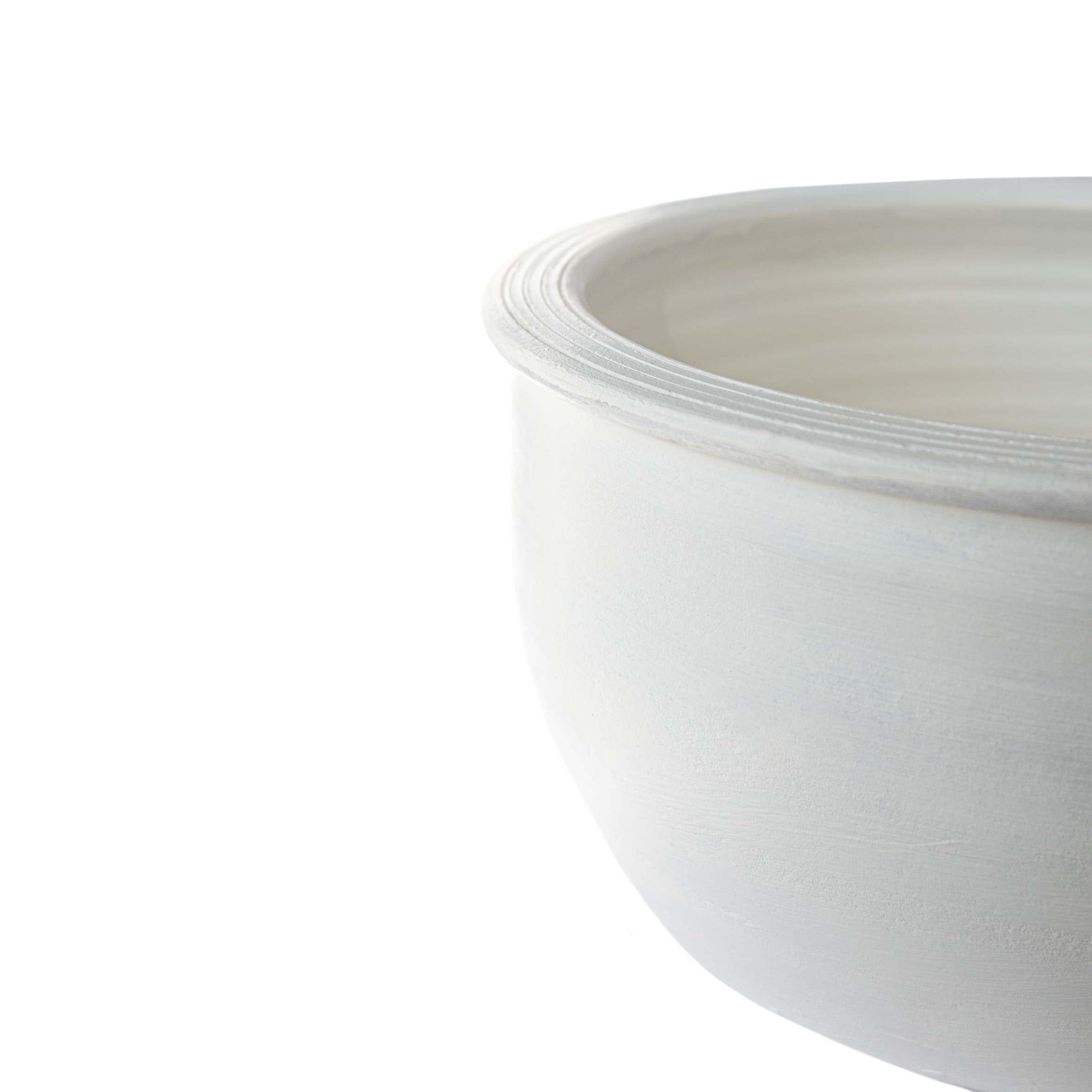 Alinan Beyaz Mat  Saksı