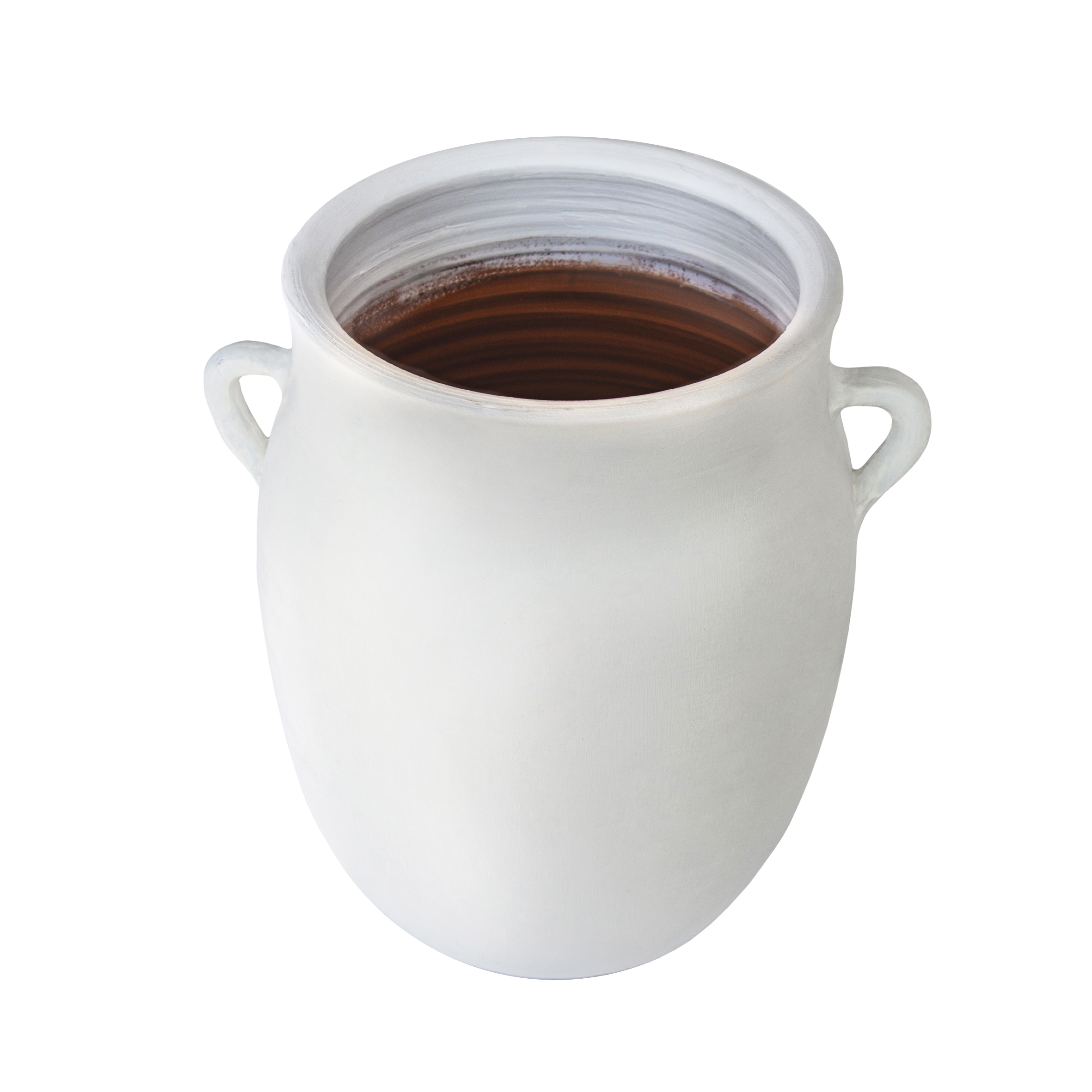 Bora  Beyaz Mat iki Kuplu Vazo