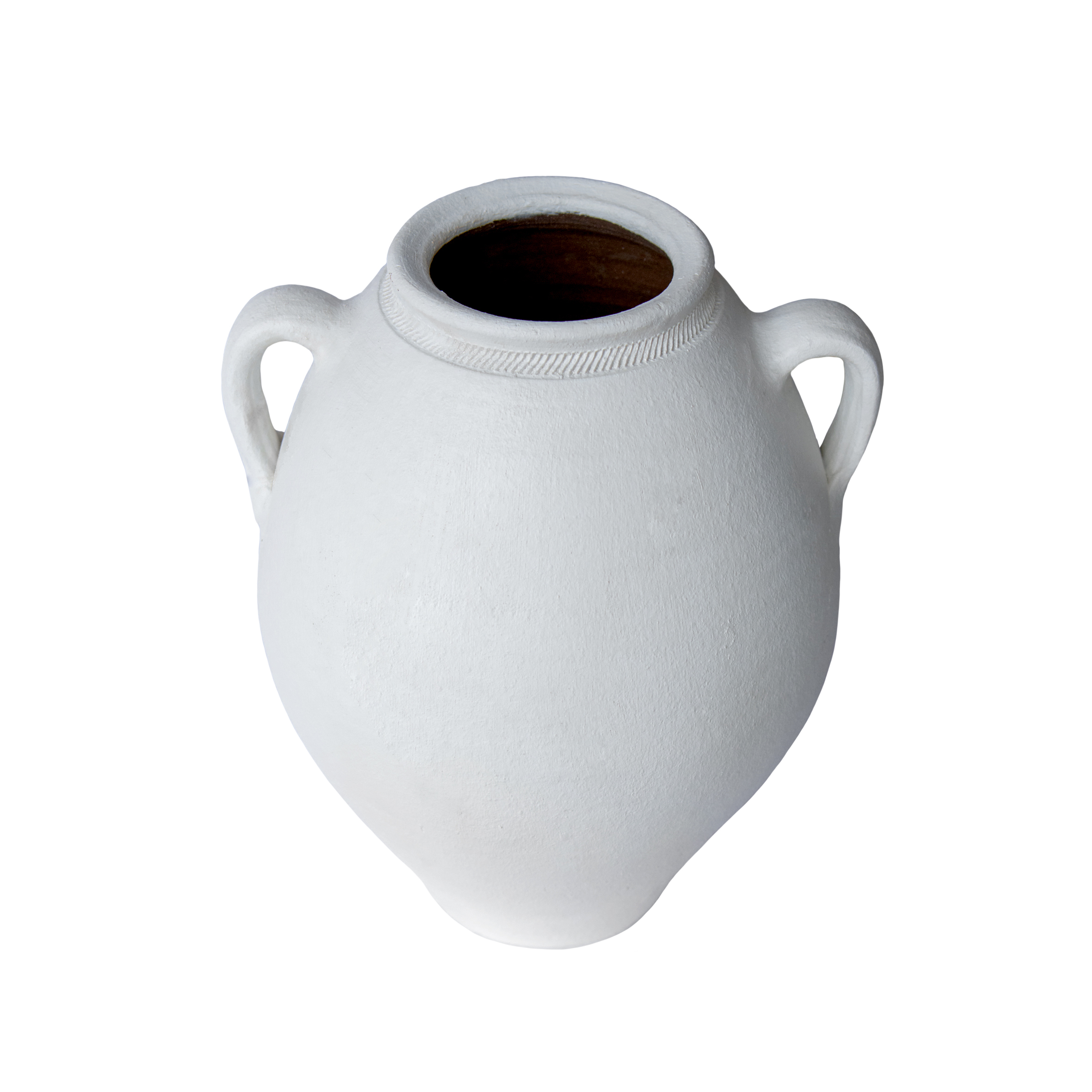 Bucca Beyaz Mat İki Kuplu Vazo