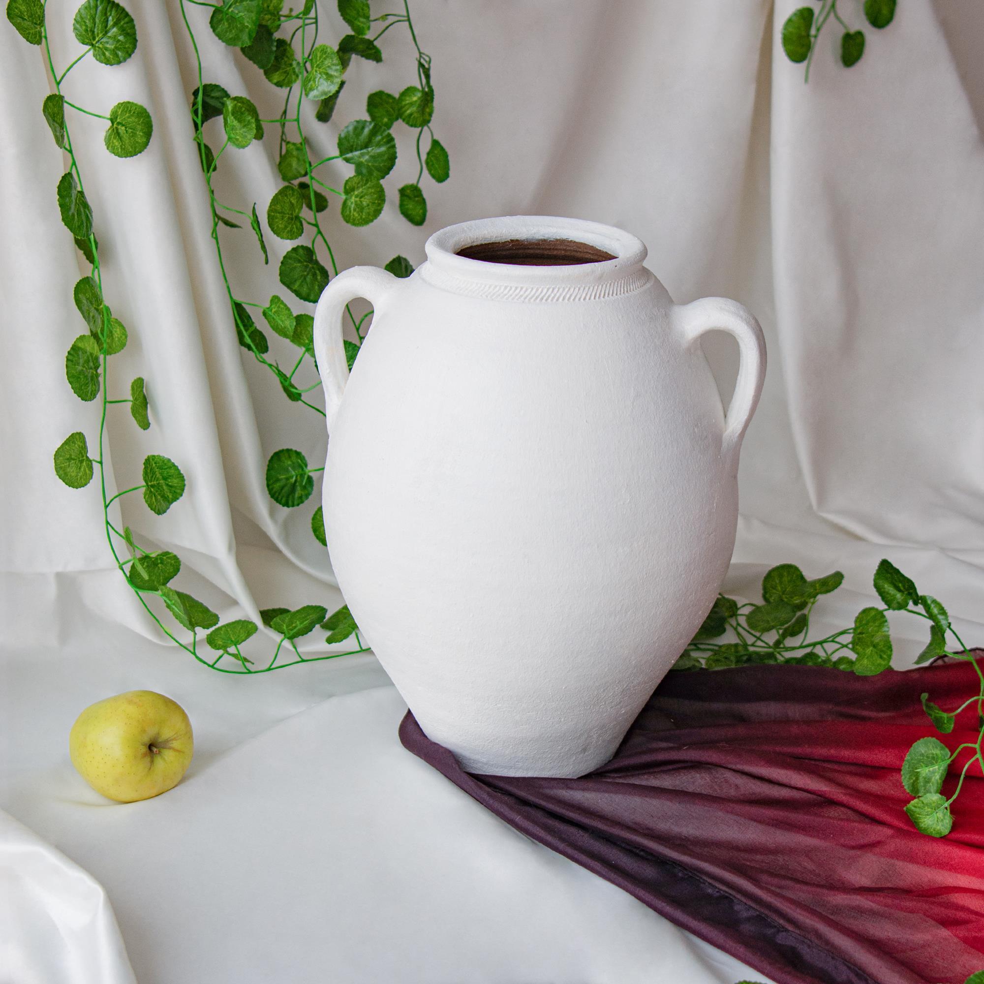 Bucca Beyaz Mat İki Kuplu Vazo