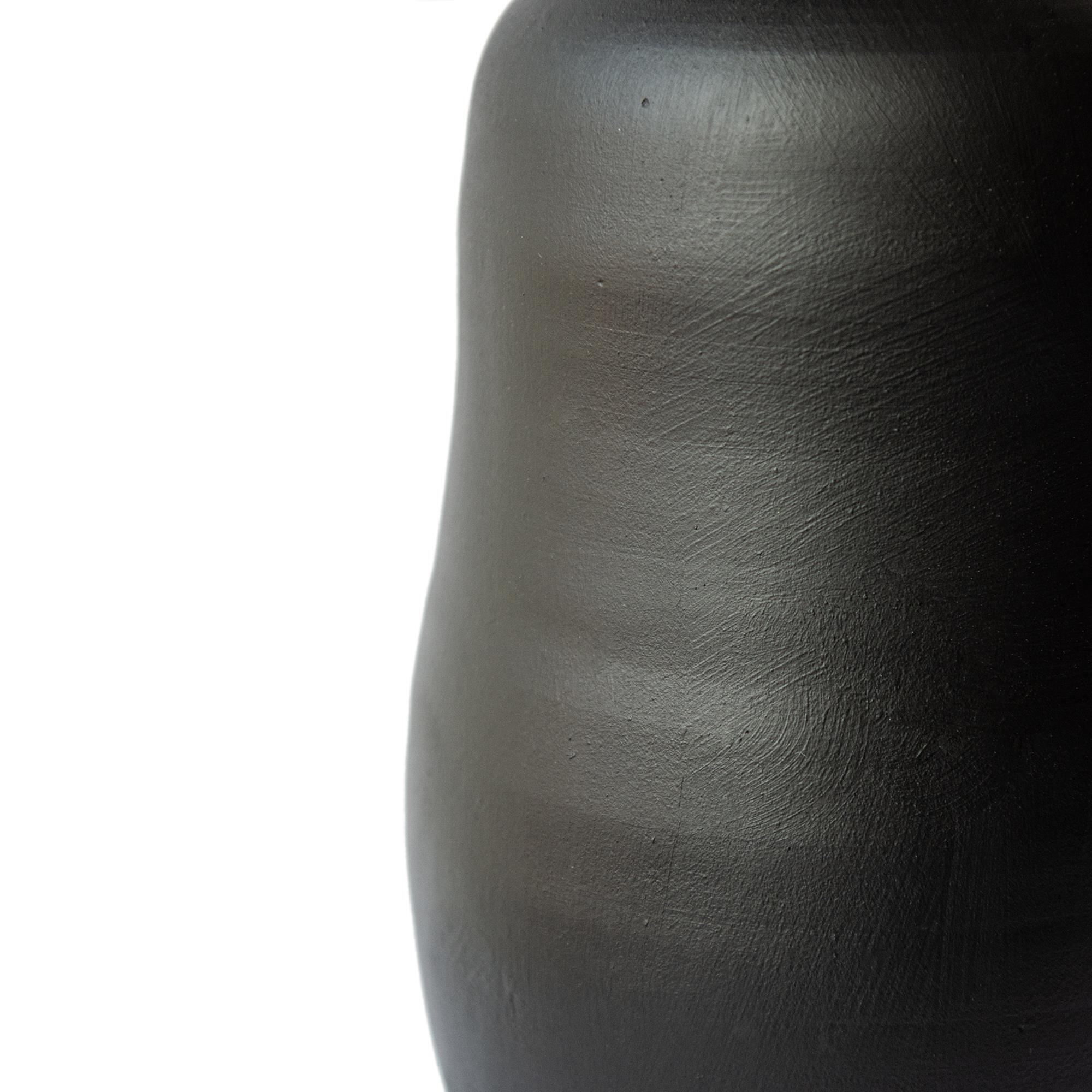 Cactus  Siyah Mat Vazo