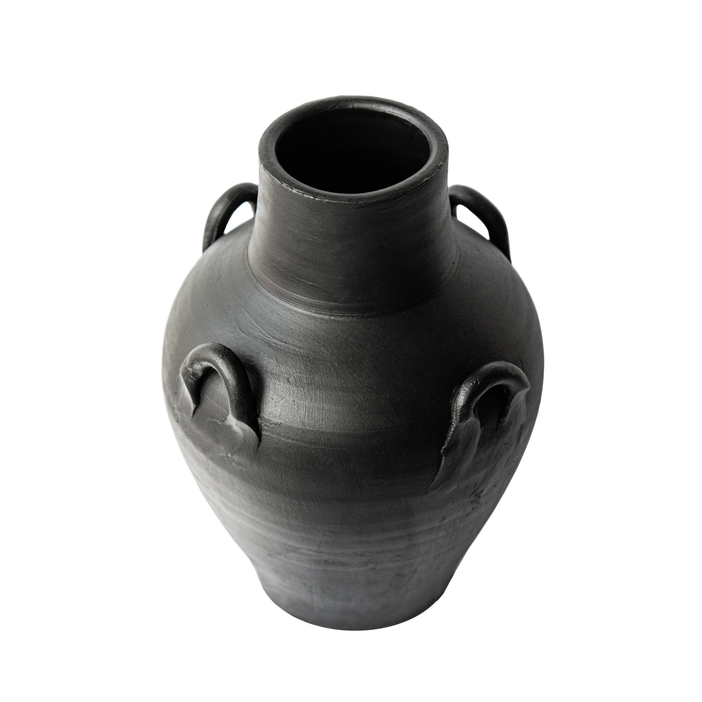 Canna Siyah Mat Dört Kuplu Vazo