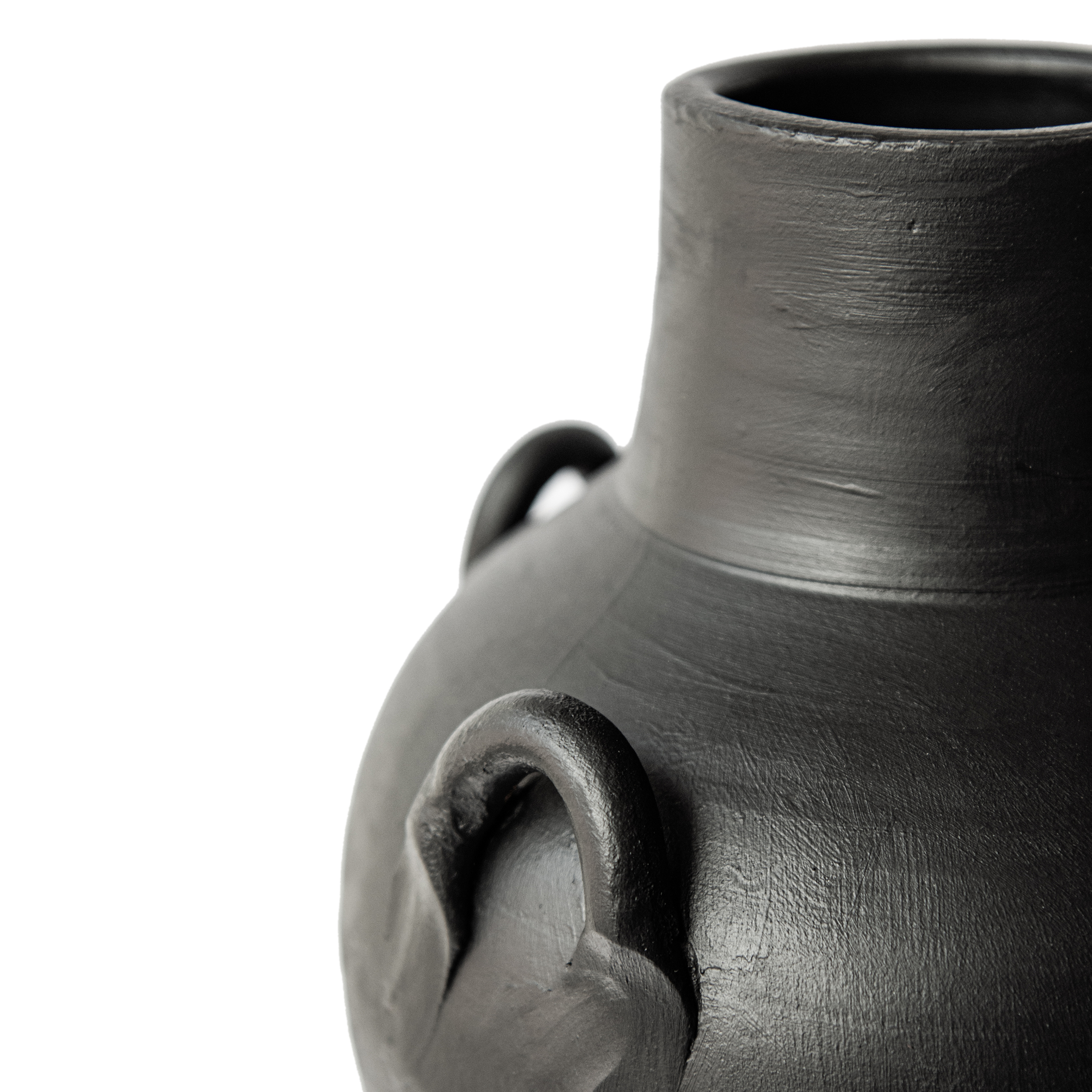 Canna Siyah Mat Dört Kuplu Vazo