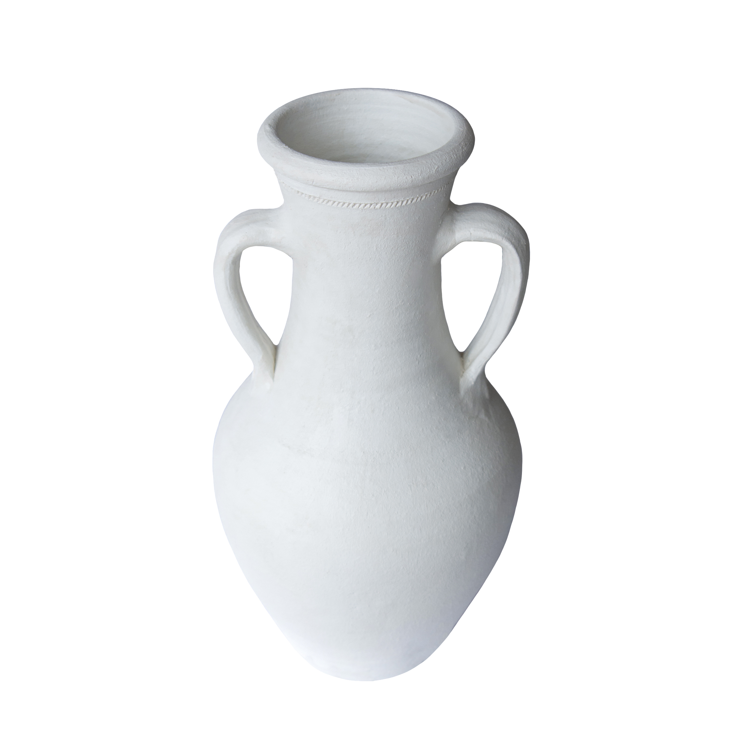 Ectropa Beyaz Mat İkı Kuplu Vazo