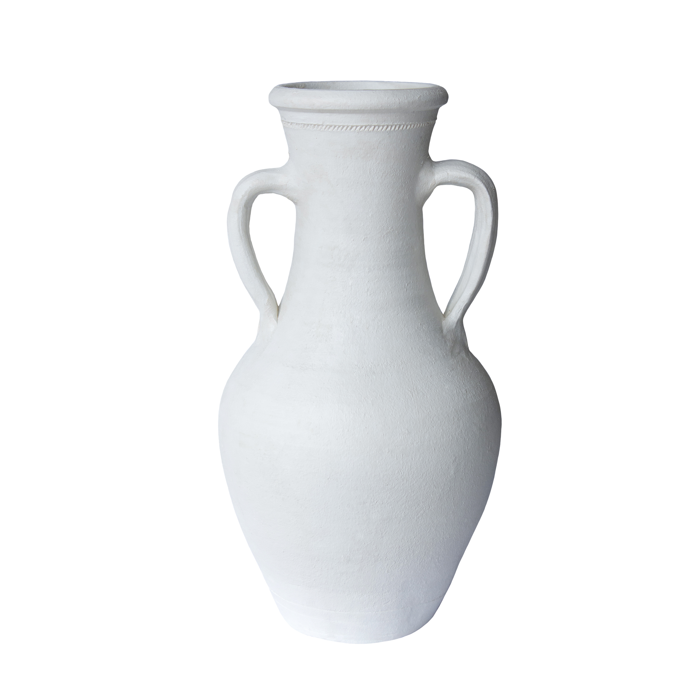 Ectropa Beyaz Mat İkı Kuplu Vazo