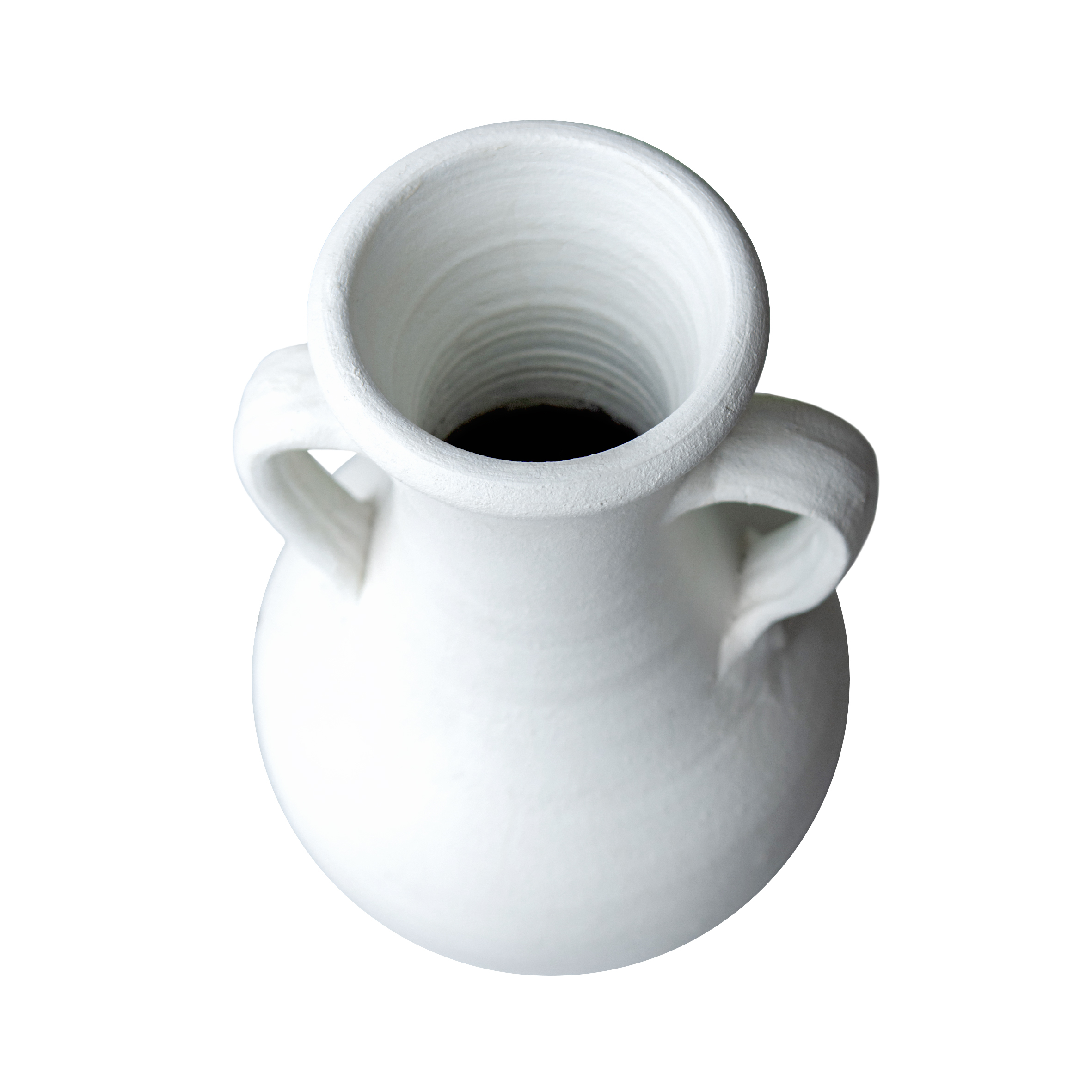 Ectropa Beyaz Mat İkı Kuplu Vazo