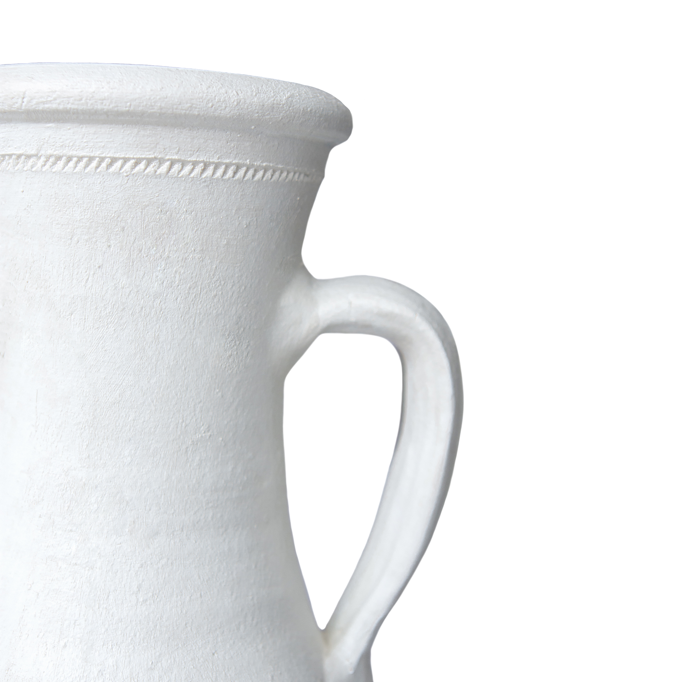 Ectropa Beyaz Mat İkı Kuplu Vazo