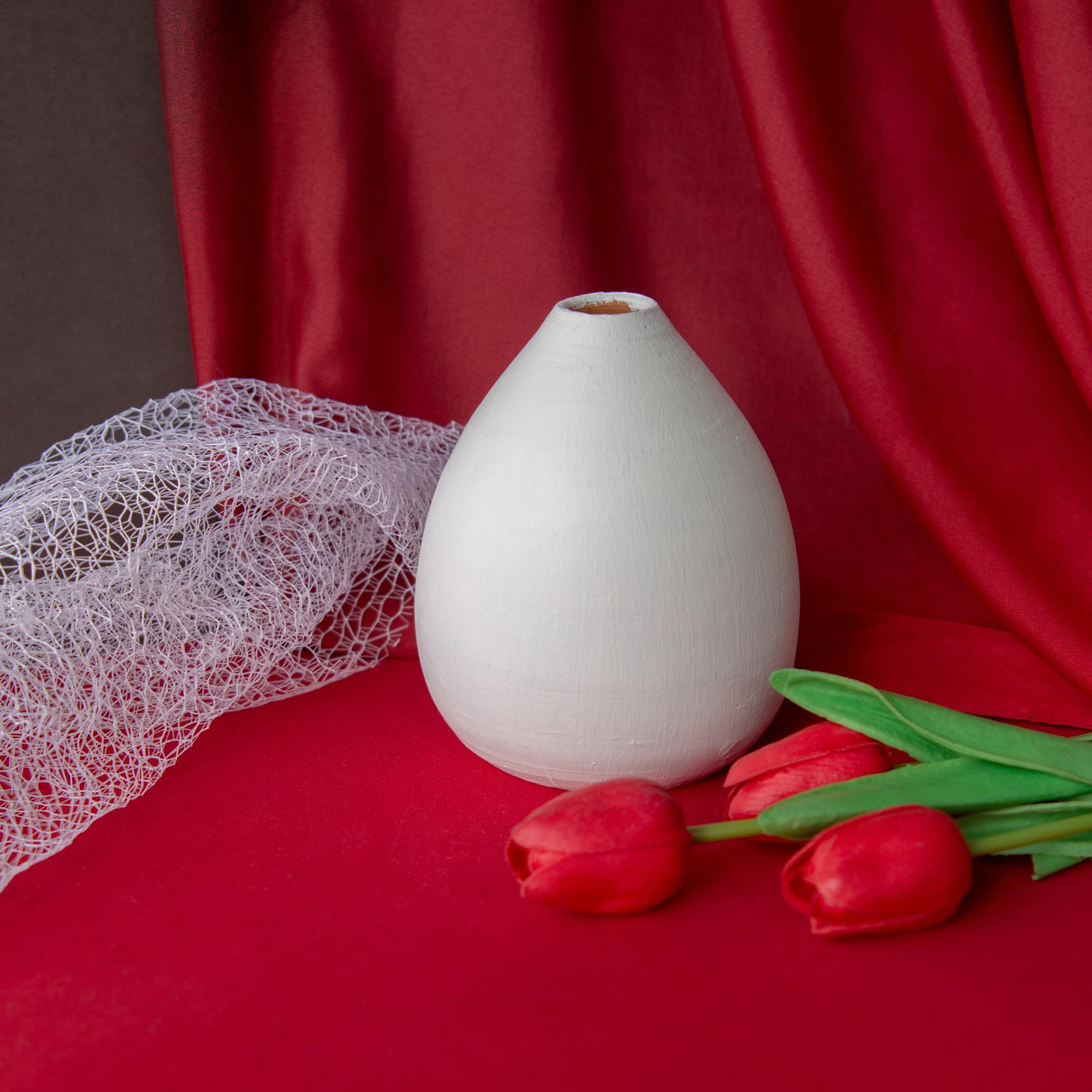 Hora  Beyaz Mat Vazo