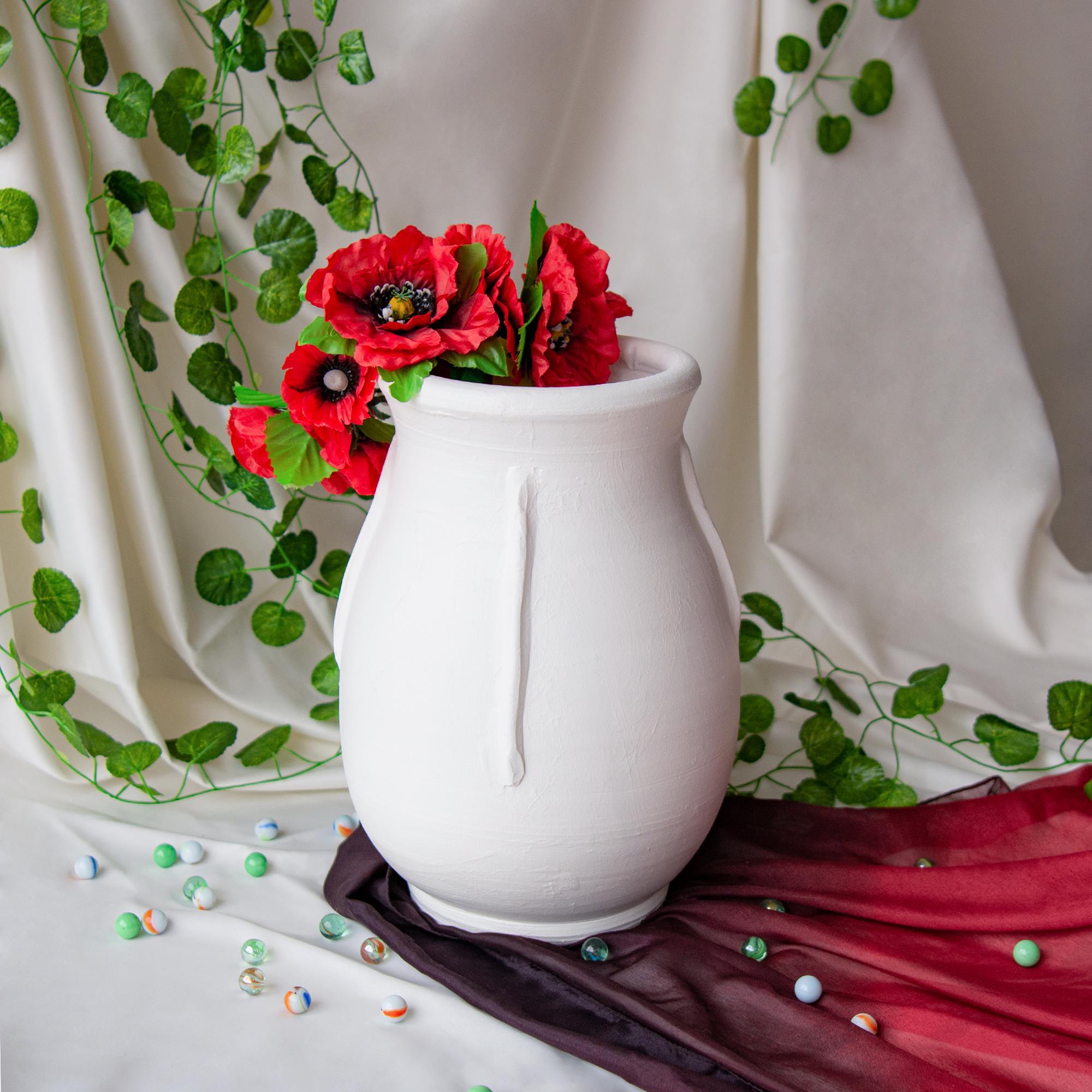 Hortus Beyaz Mat  Vazo