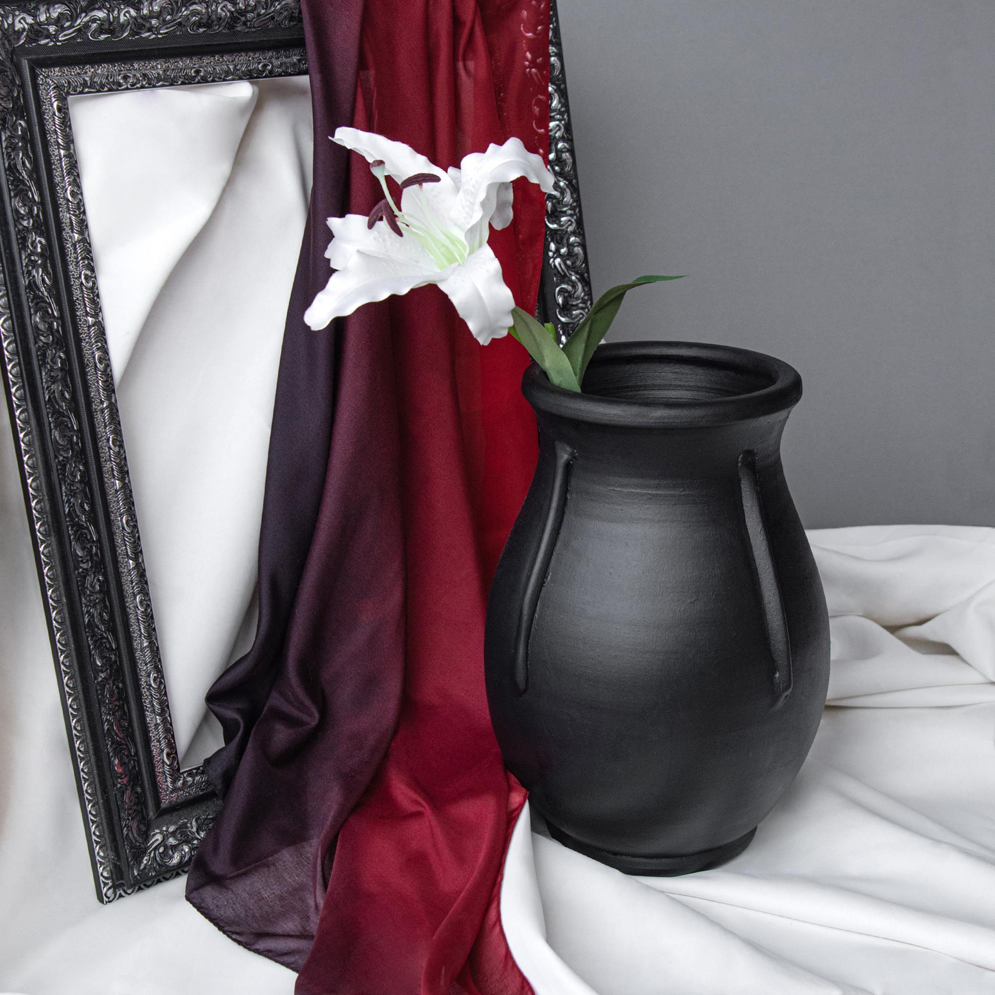 Hortus Siyah Mat  Vazo