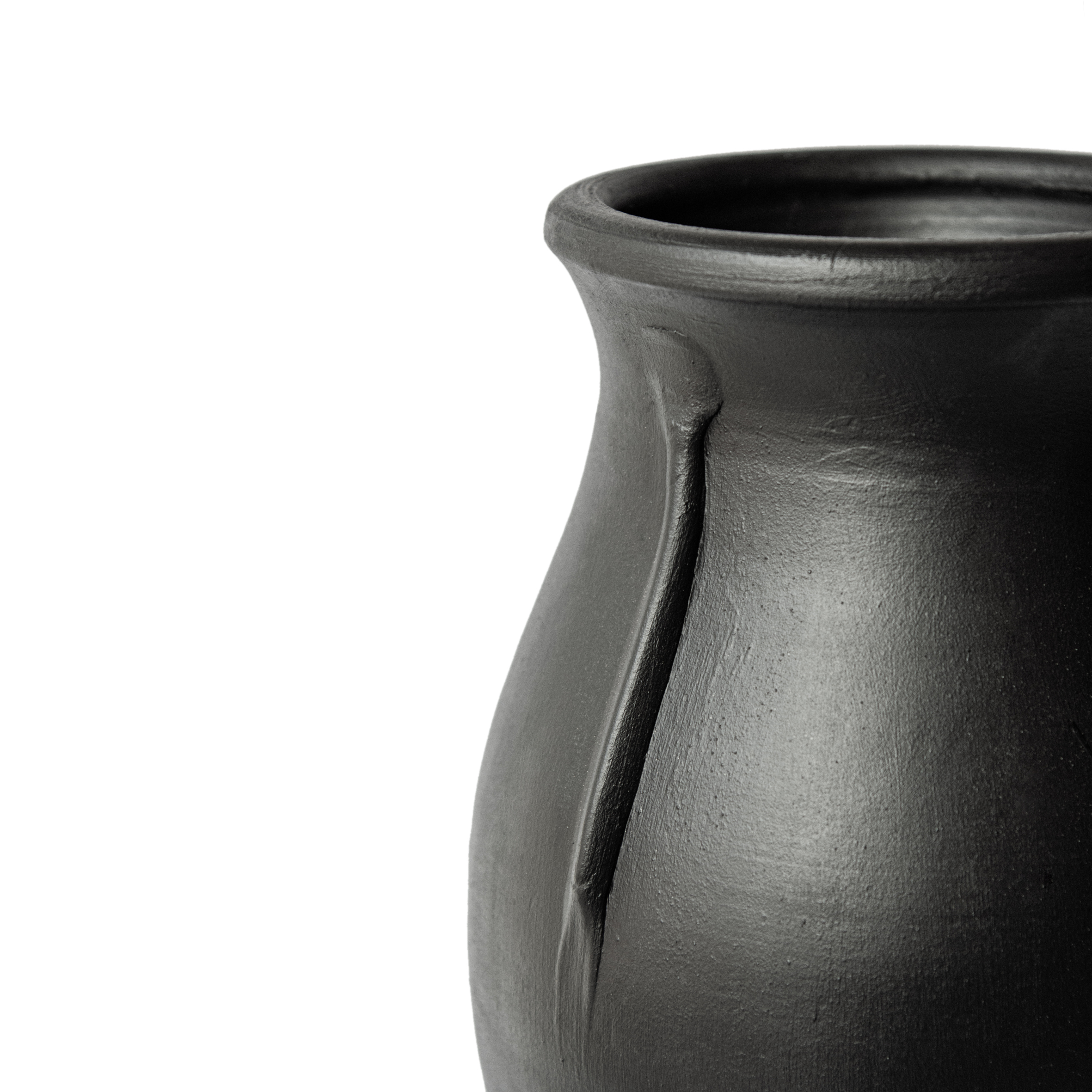 Hortus Siyah Mat  Vazo