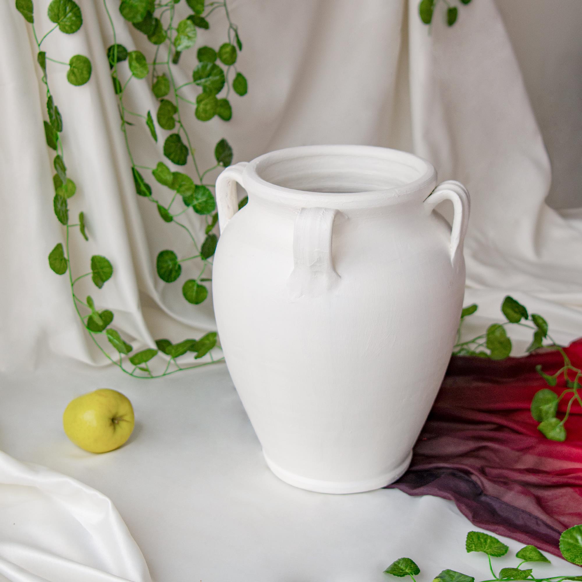 Latina Beyaz Mat Dört Kuplu Vazo