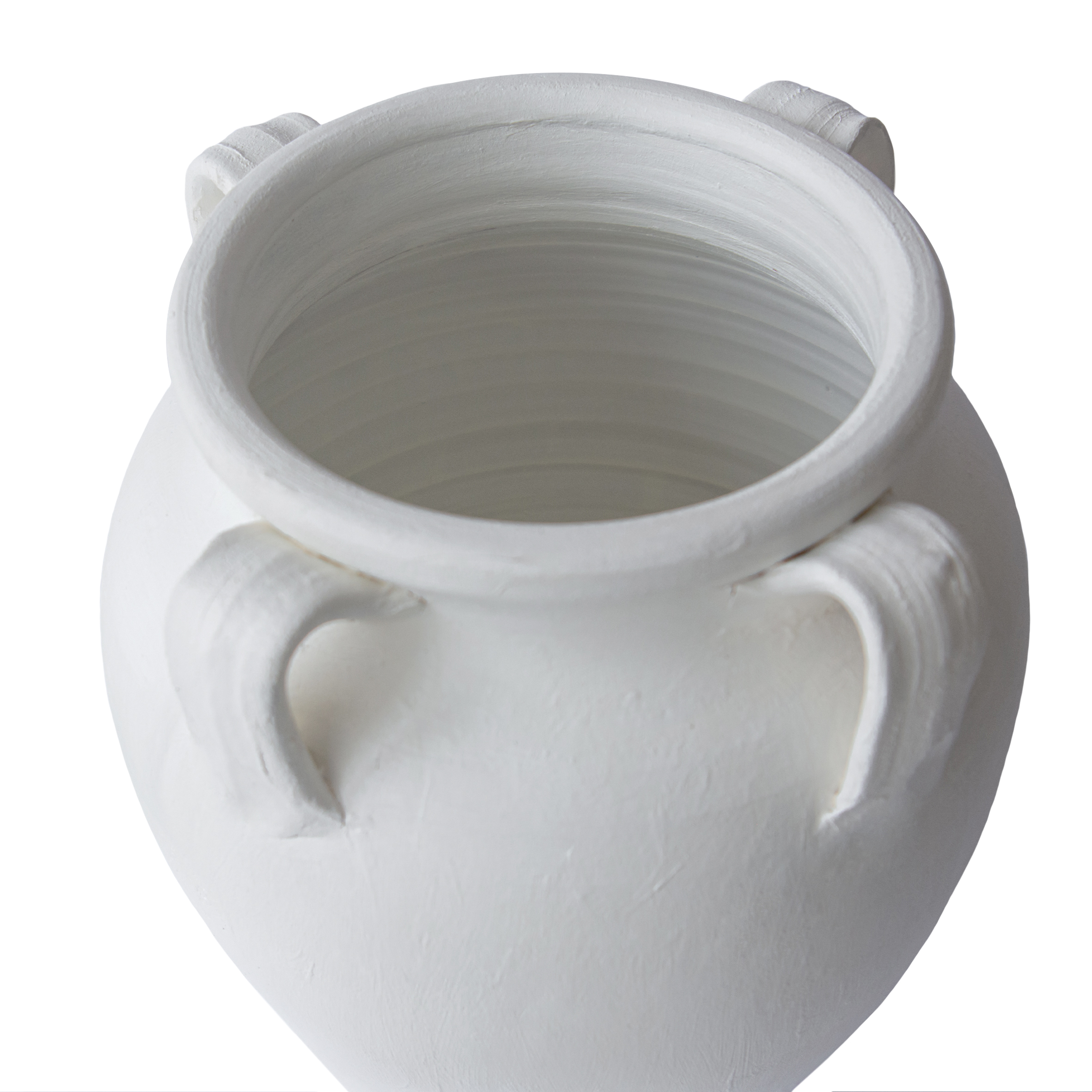 Latina Beyaz Mat Dört Kuplu Vazo