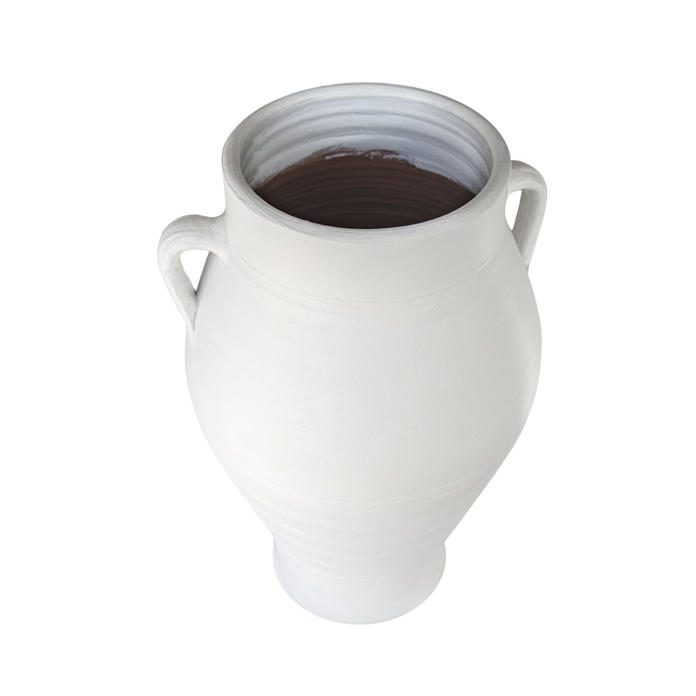 Leo Beyaz Mat İkı Kuplu Vazo