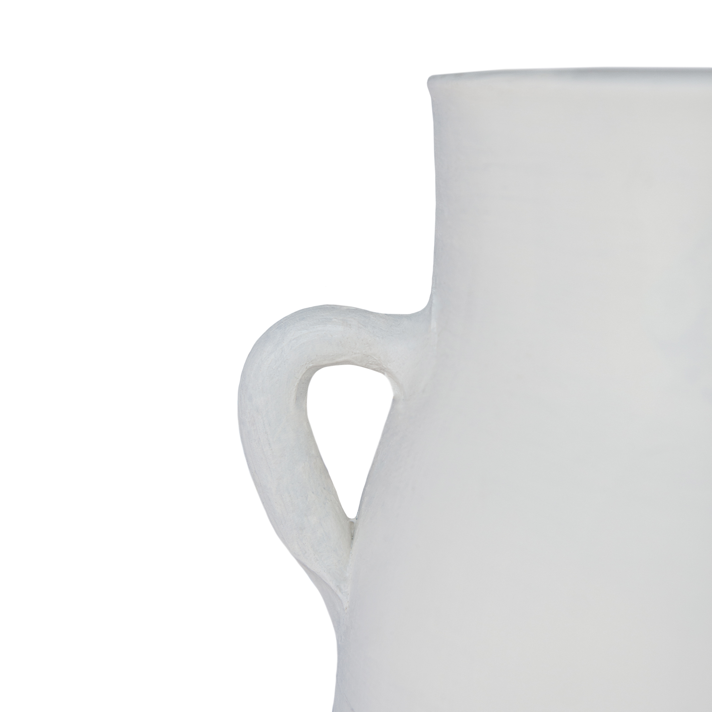 Leo Beyaz Mat İkı Kuplu Vazo