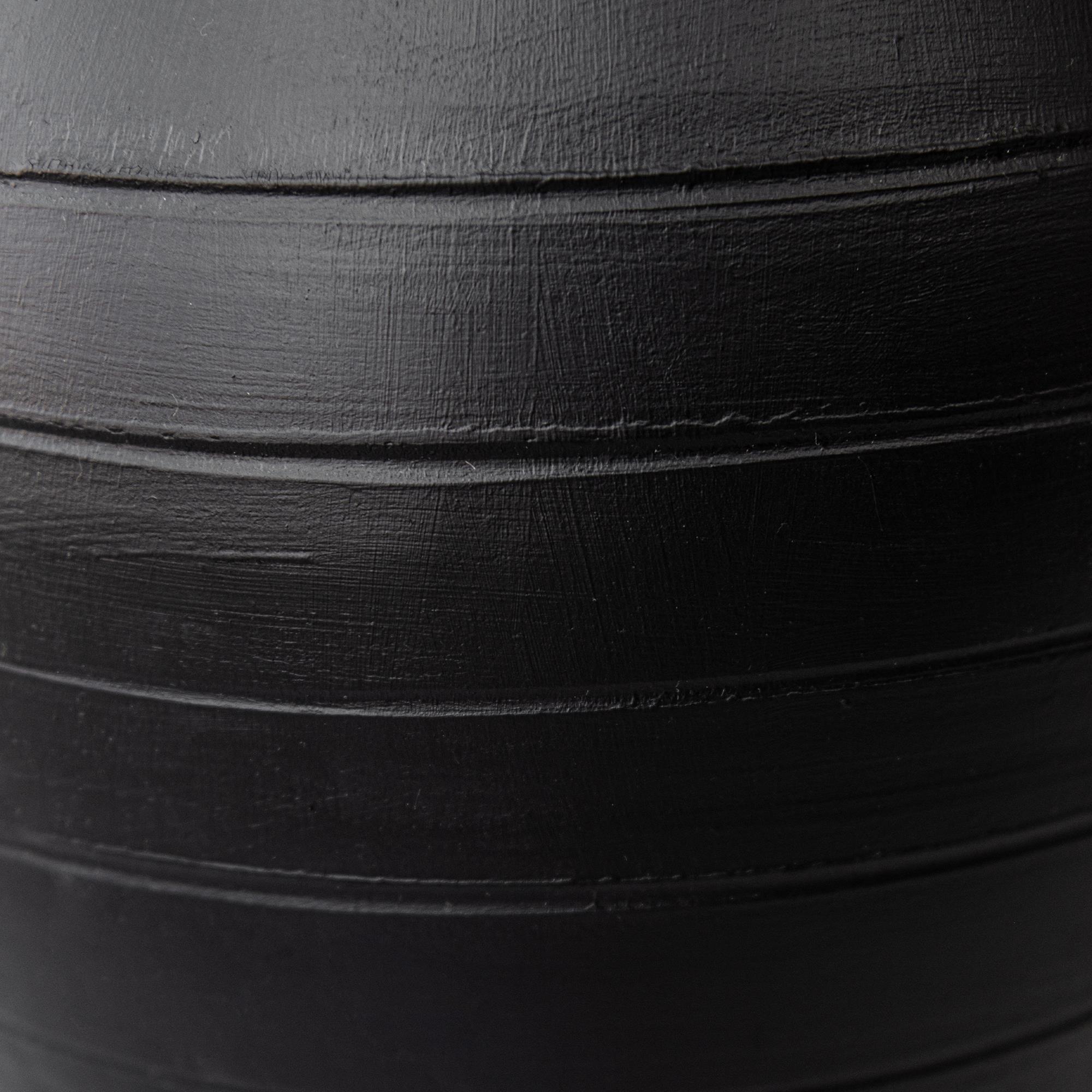 Leo Siyah Mat İkı Kuplu Vazo