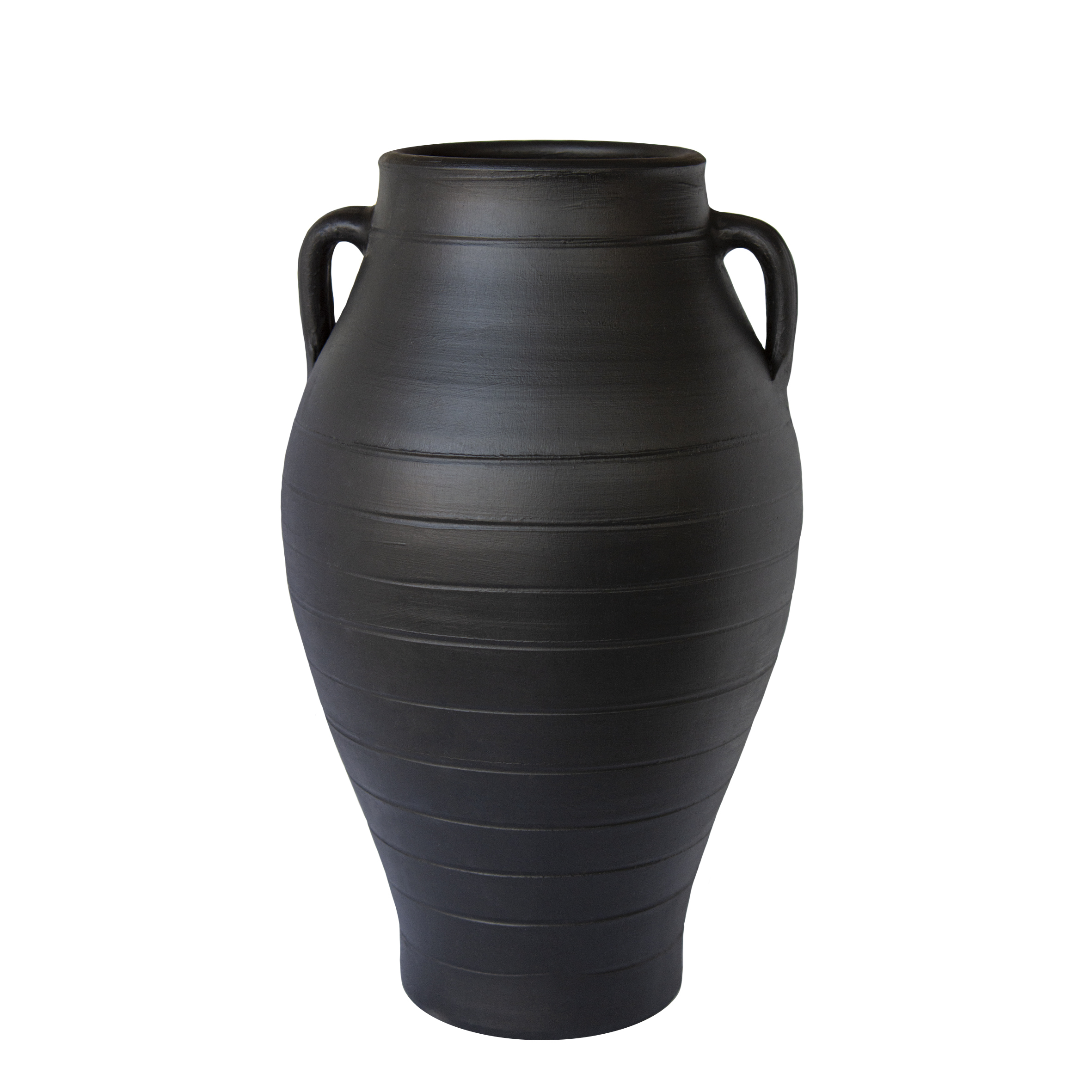 Leo Siyah Mat İkı Kuplu Vazo