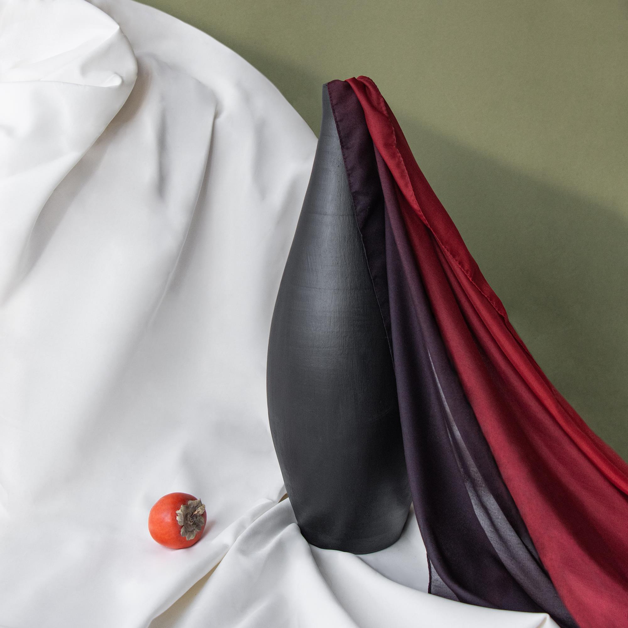 Olette Siyah Mat  Vazo