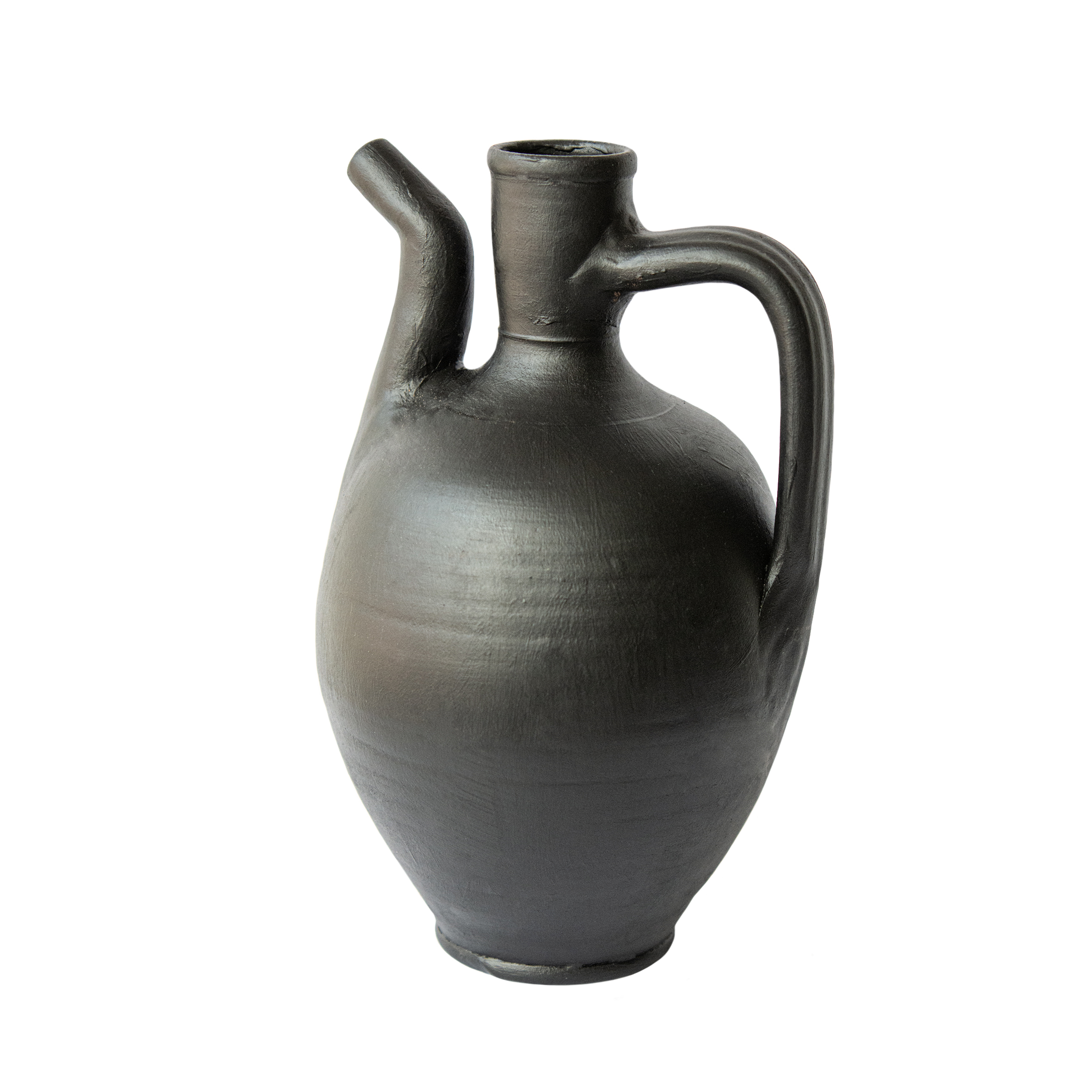 Pavle Siyah Mat Tek Kuplu Vazo