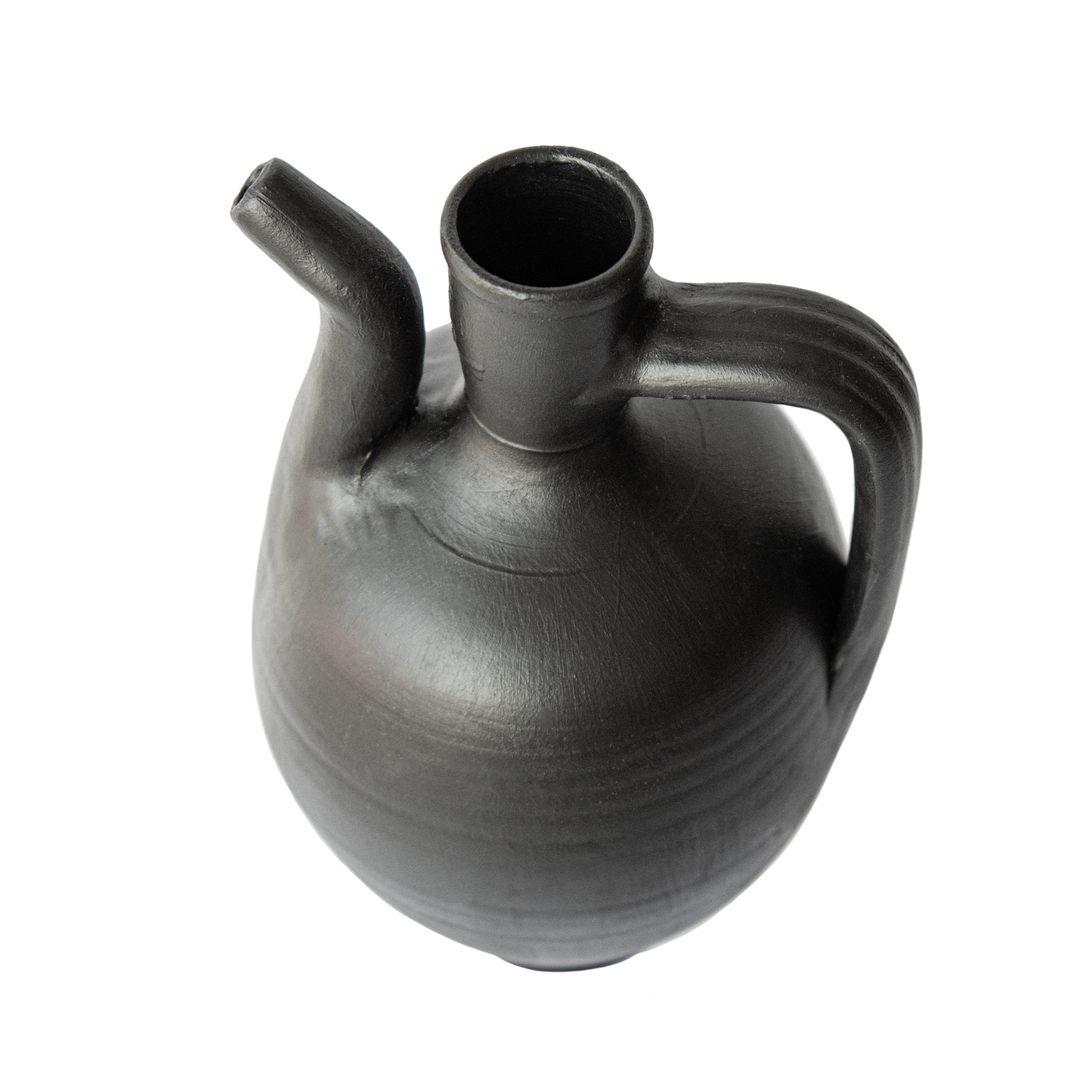 Pavle Siyah Mat Tek Kuplu Vazo