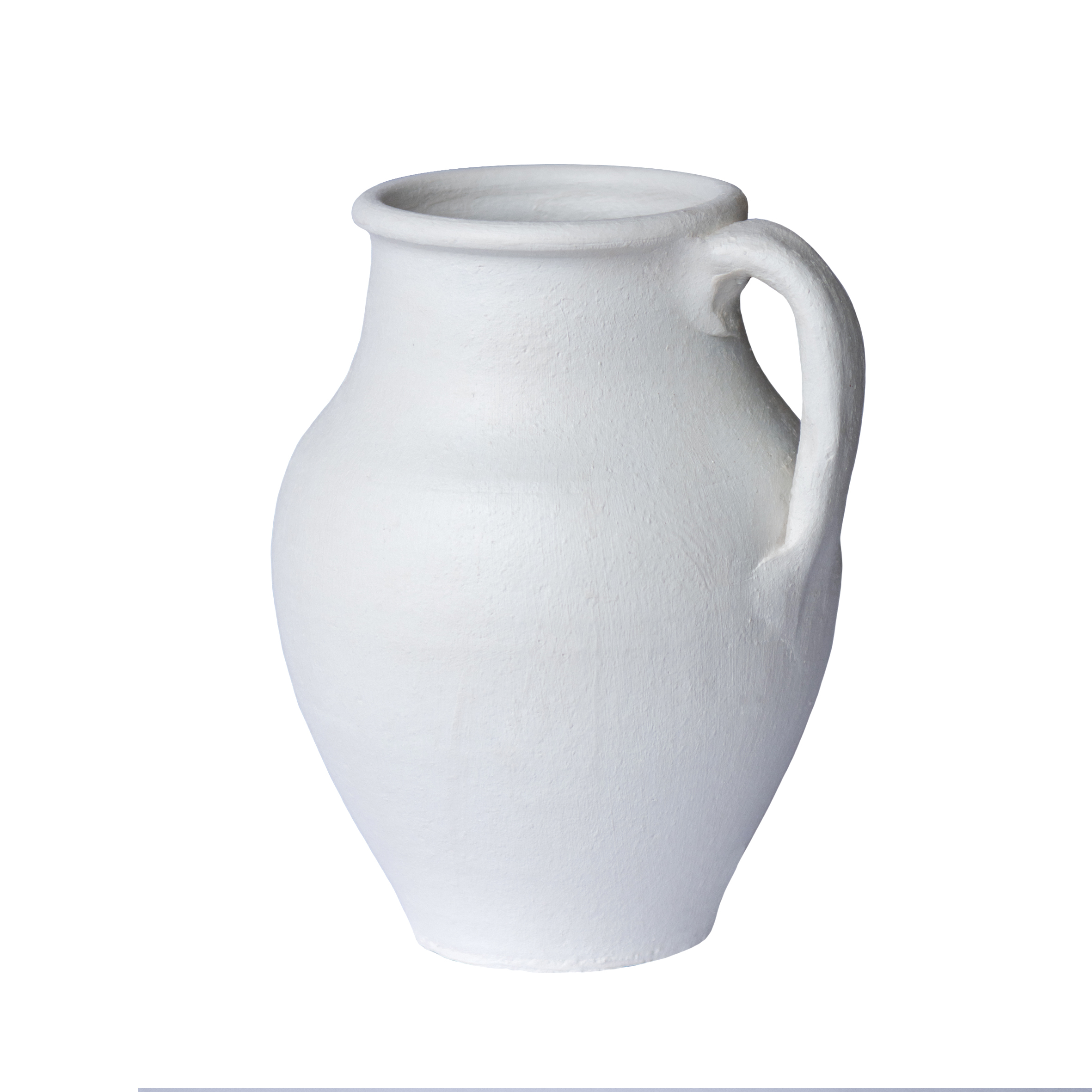 Sternum Beyaz Mat Tek Kuplu Vazo