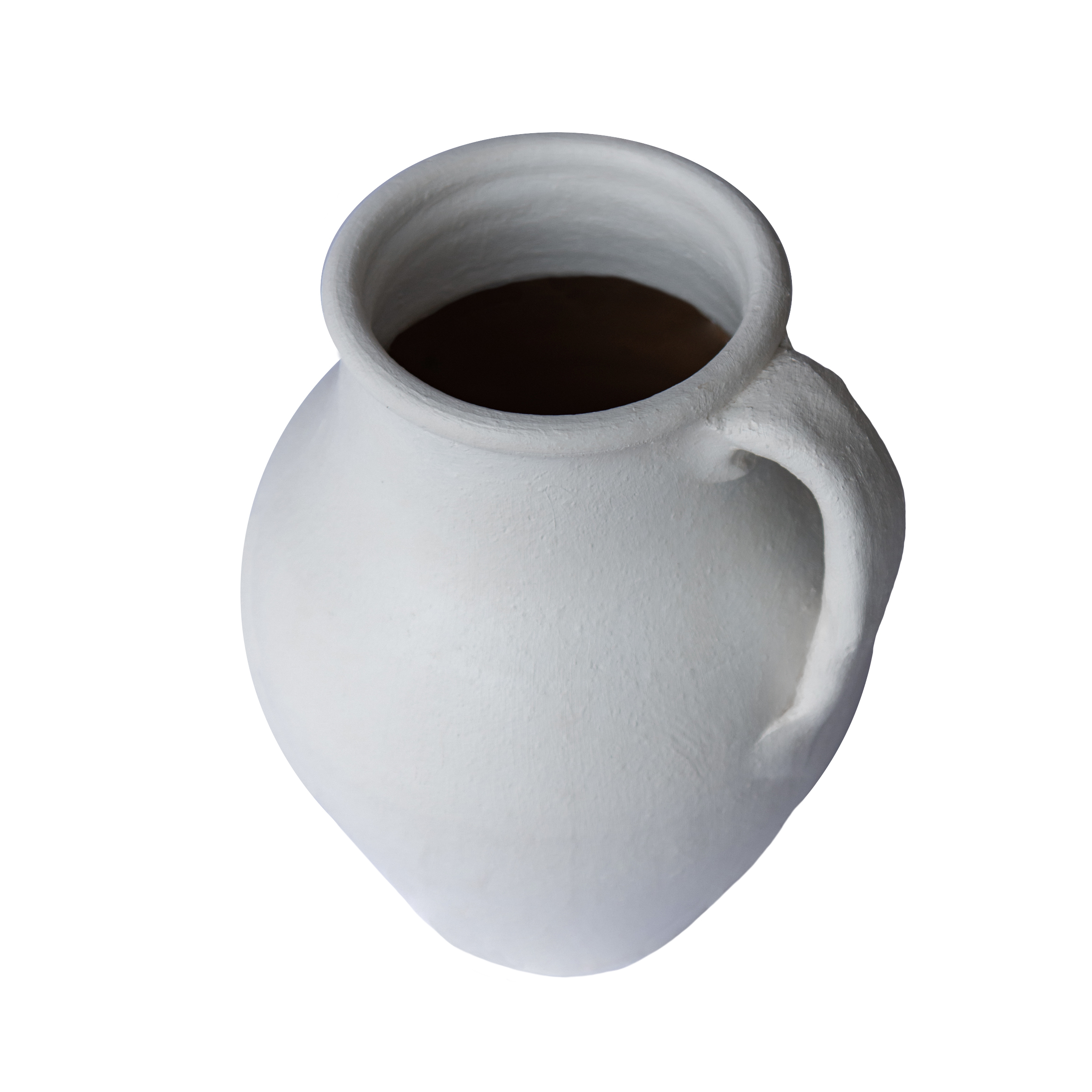 Sternum Beyaz Mat Tek Kuplu Vazo