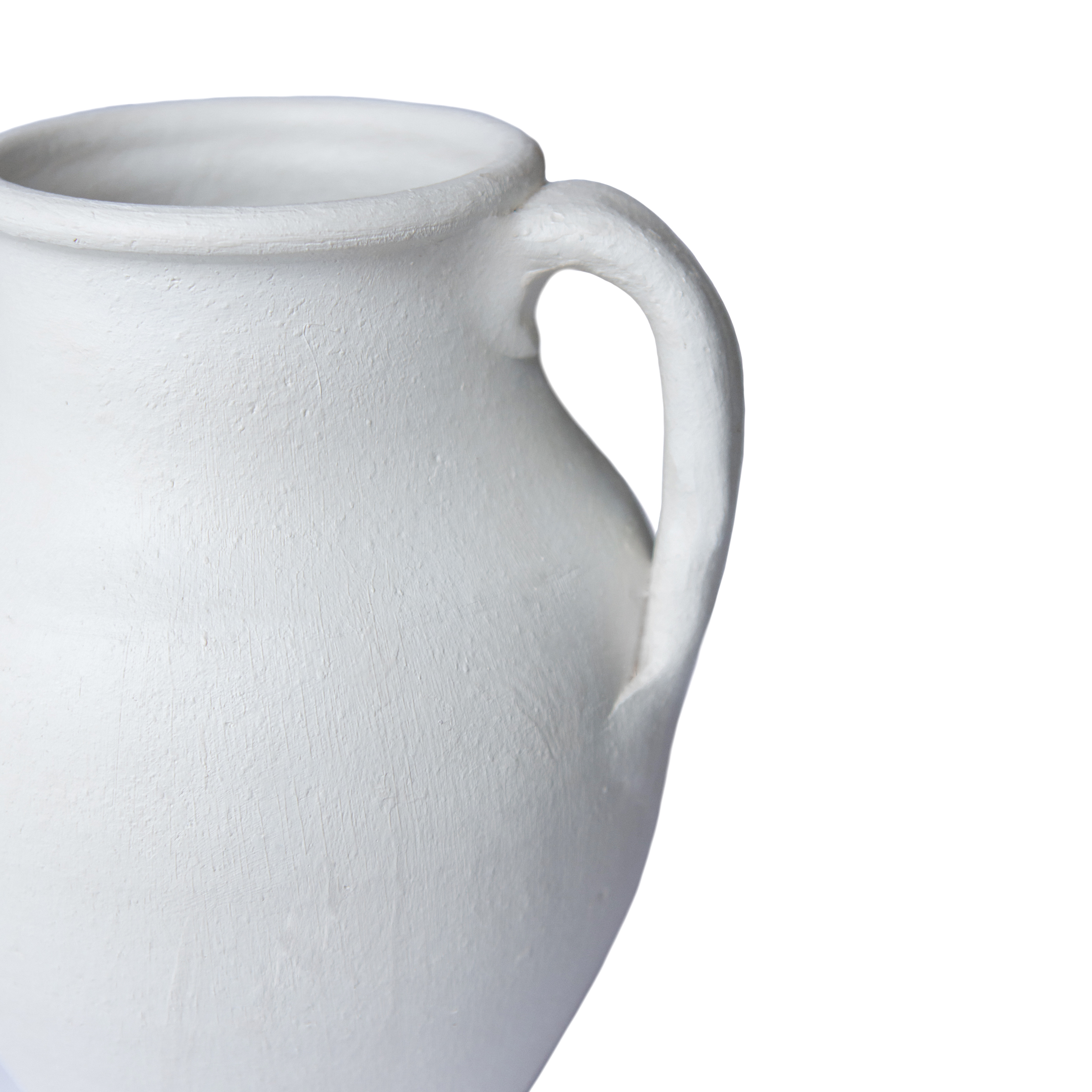 Sternum Beyaz Mat Tek Kuplu Vazo