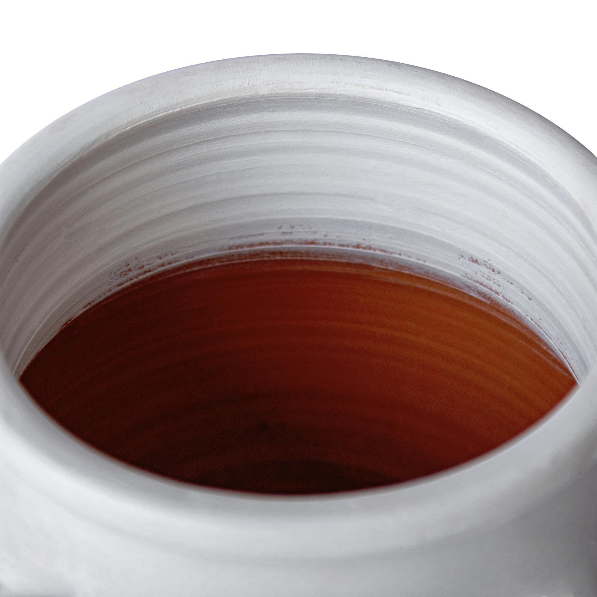 Via Beyaz Mat Dört Kuplu Vazo