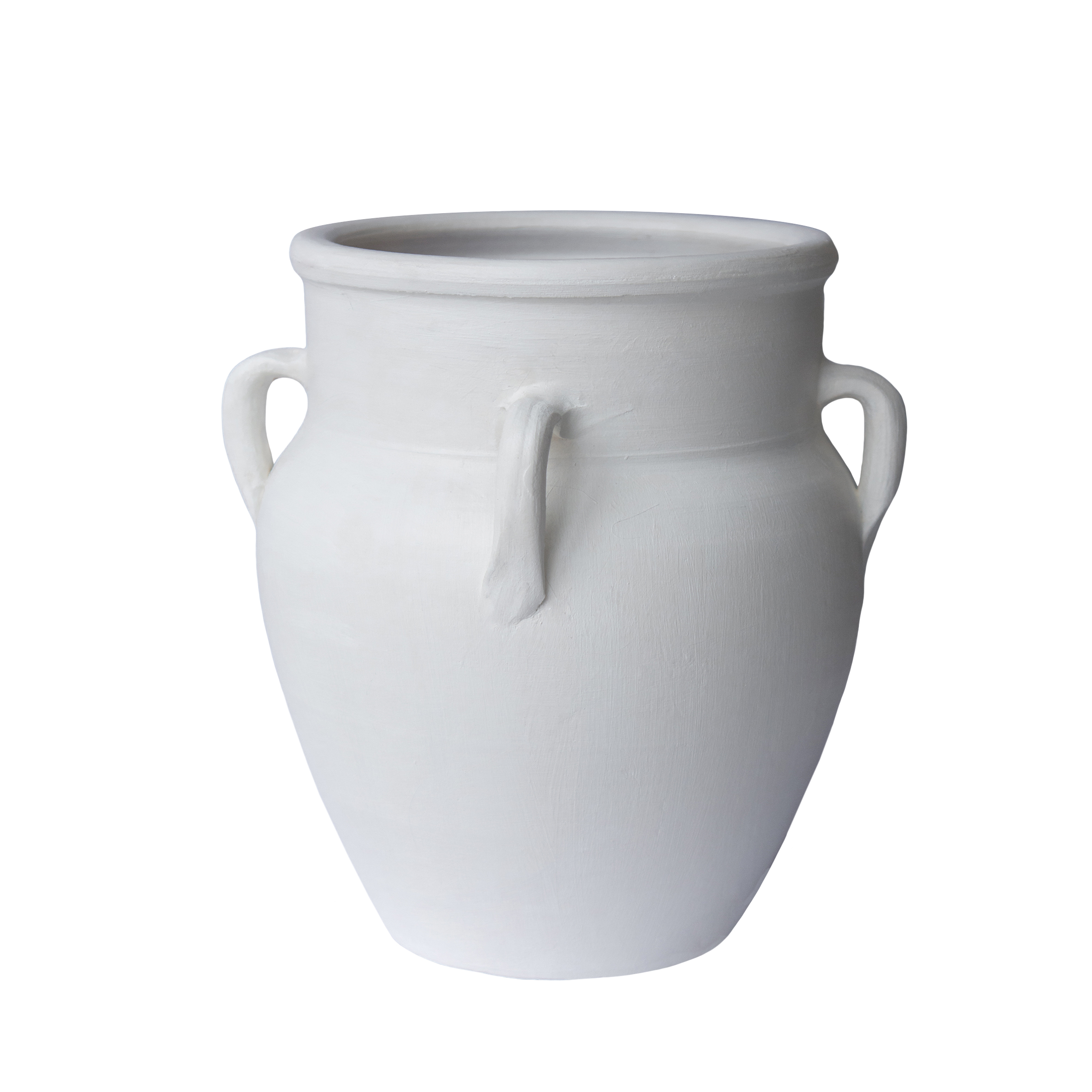 Via Beyaz Mat Dört Kuplu Vazo