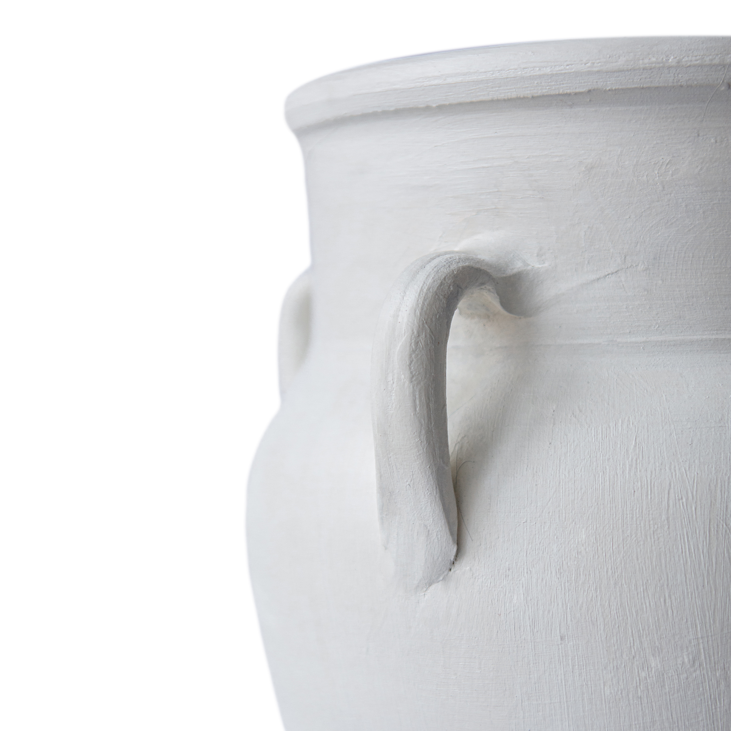 Via Beyaz Mat Dört Kuplu Vazo