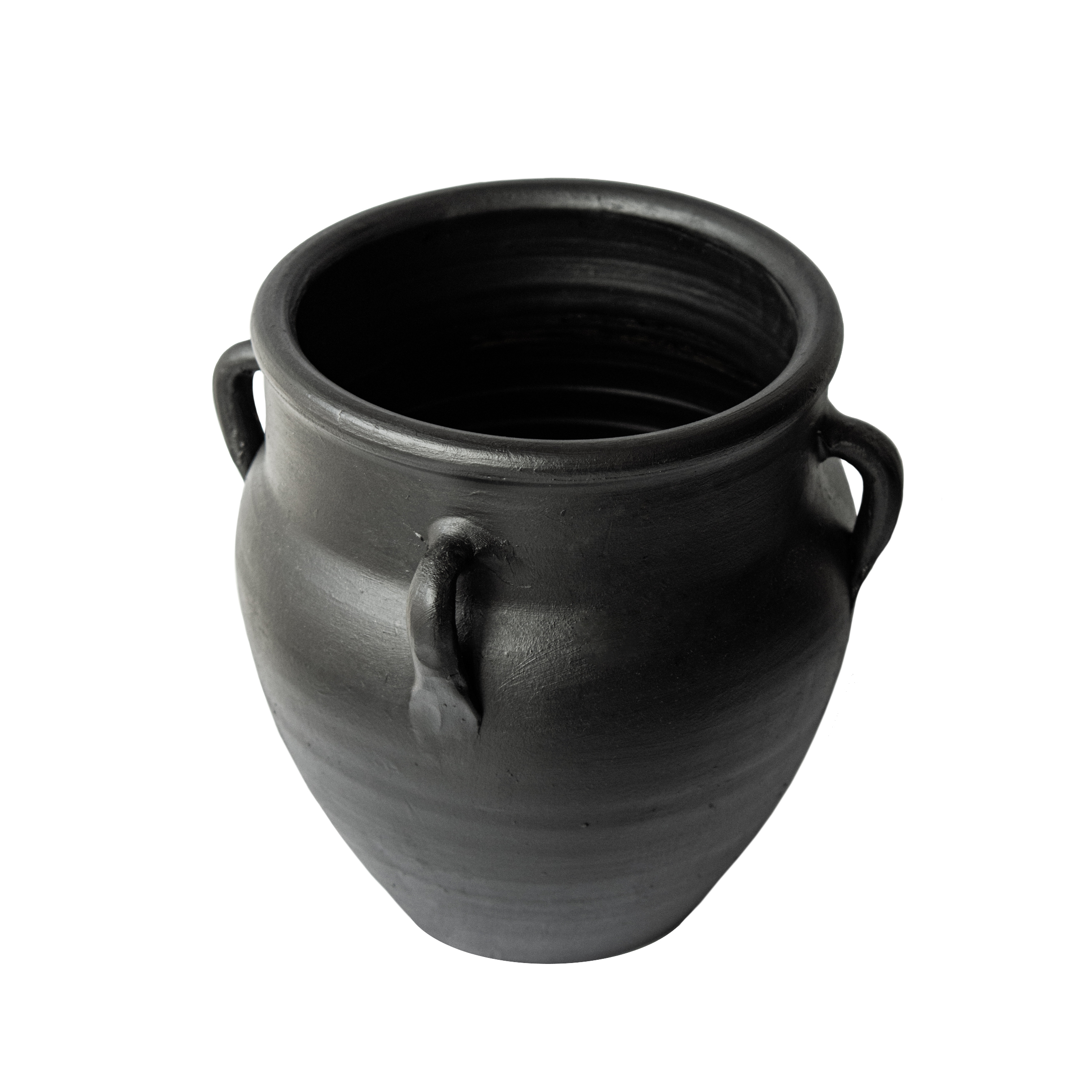 Via Siyah Mat Dört Kuplu Vazo